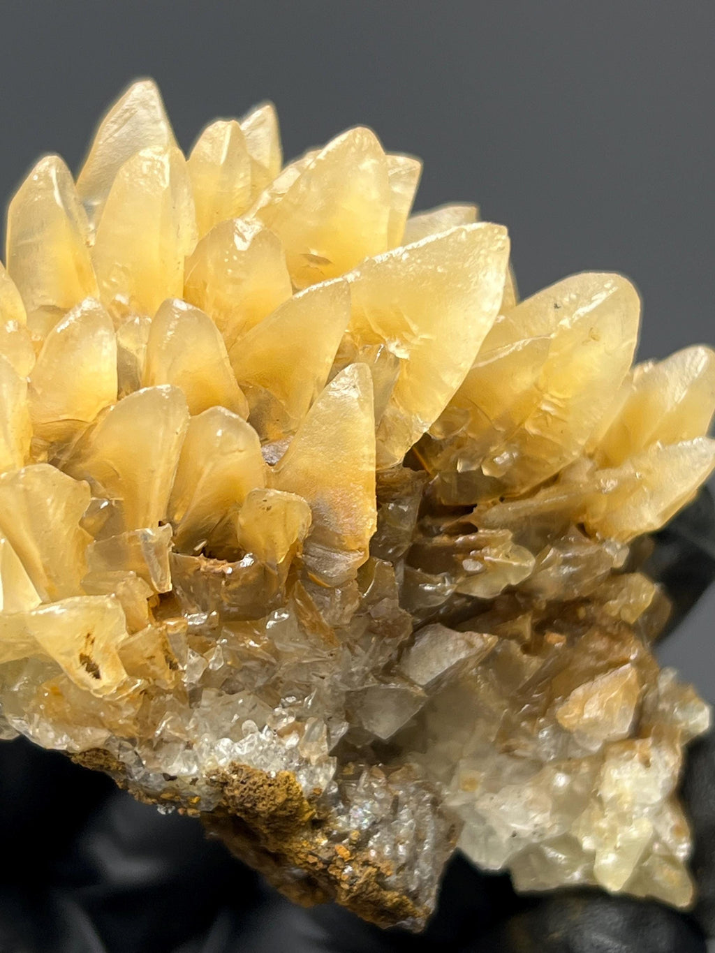 Yellow Crystal Calcite Specimen - Crystal Gemstone AE 