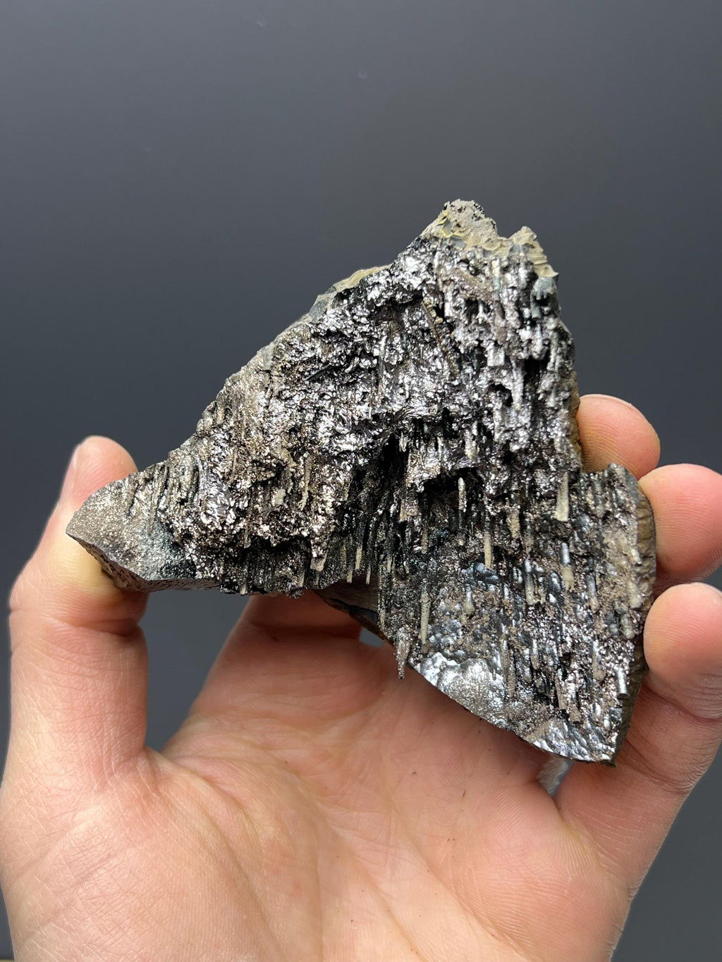 Specularite With Stalactite Goethite - Crystal Gemstone AE 