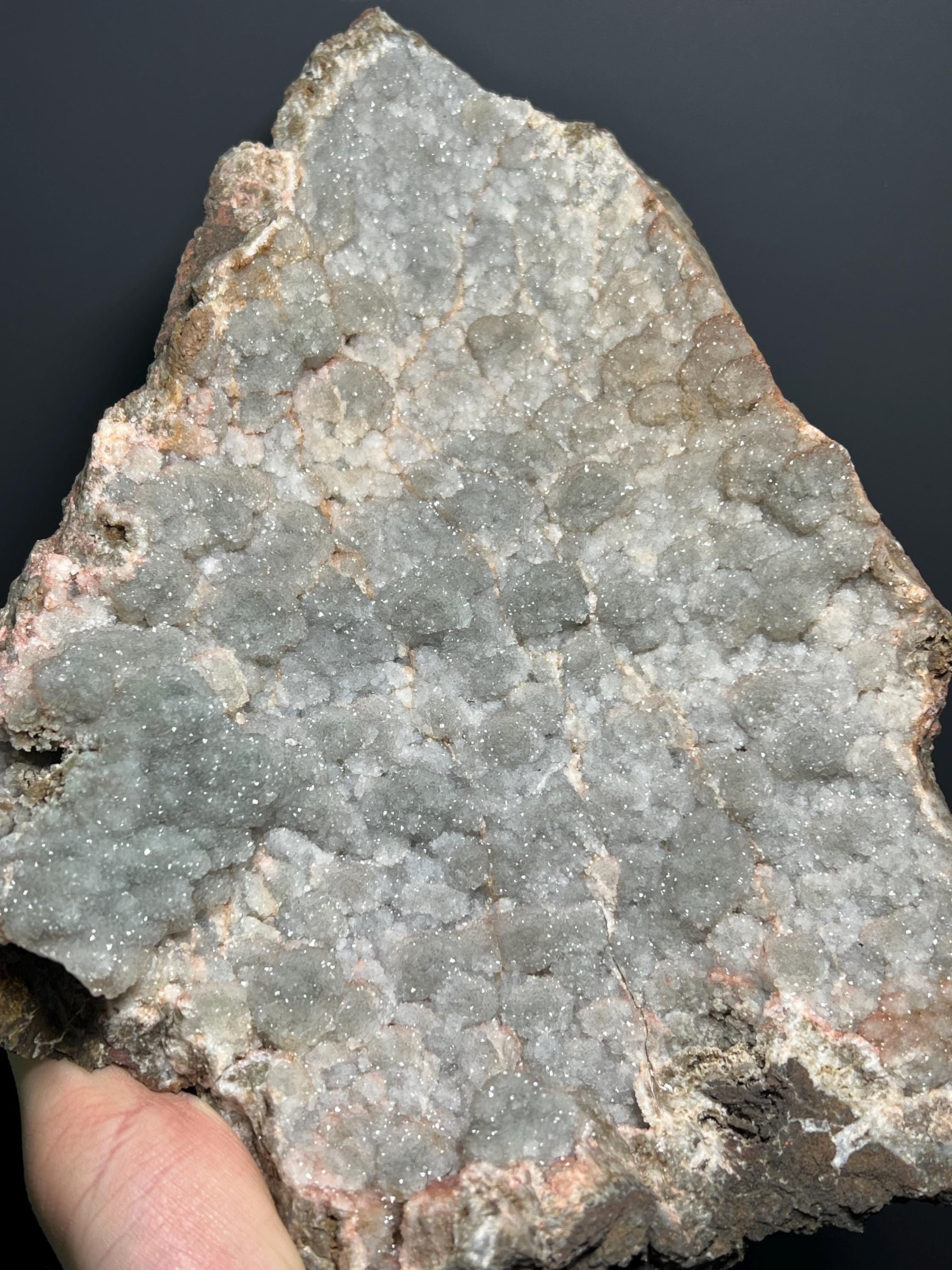 Botryoidal Blue Amethyst Specimen - Urugay - Crystal Gemstone AE 