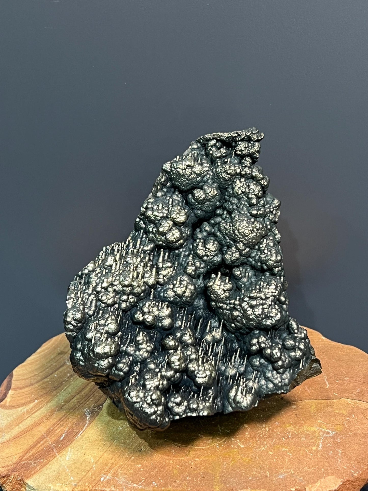 Museum Grade Golden Color Stalactite And Botryoidal Formation Goethite, For Special Collection Piece - Crystal Gemstone AE 