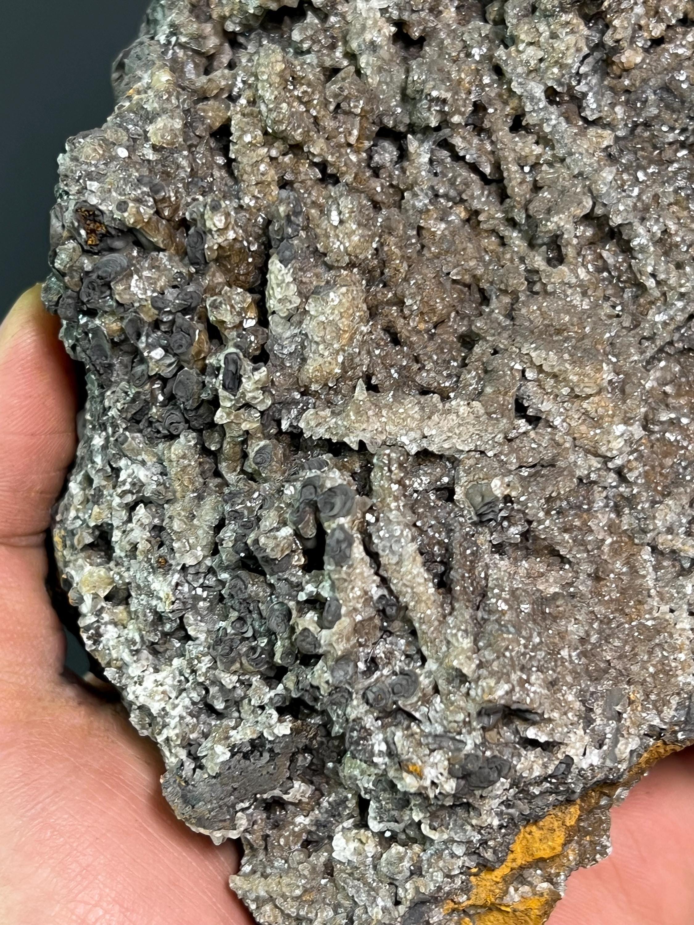 Crystal Calcite With Special Formation Stalactite Goethite - Crystal Gemstone AE 
