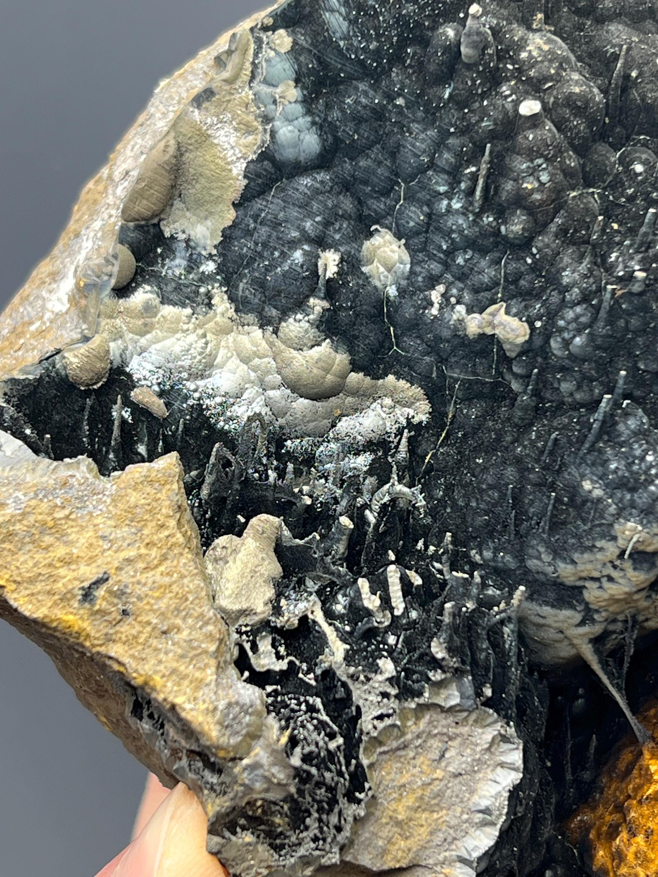 Museum Grade Limonite With Spider Web Formation Stalactite Goethite - Crystal Gemstone AE 