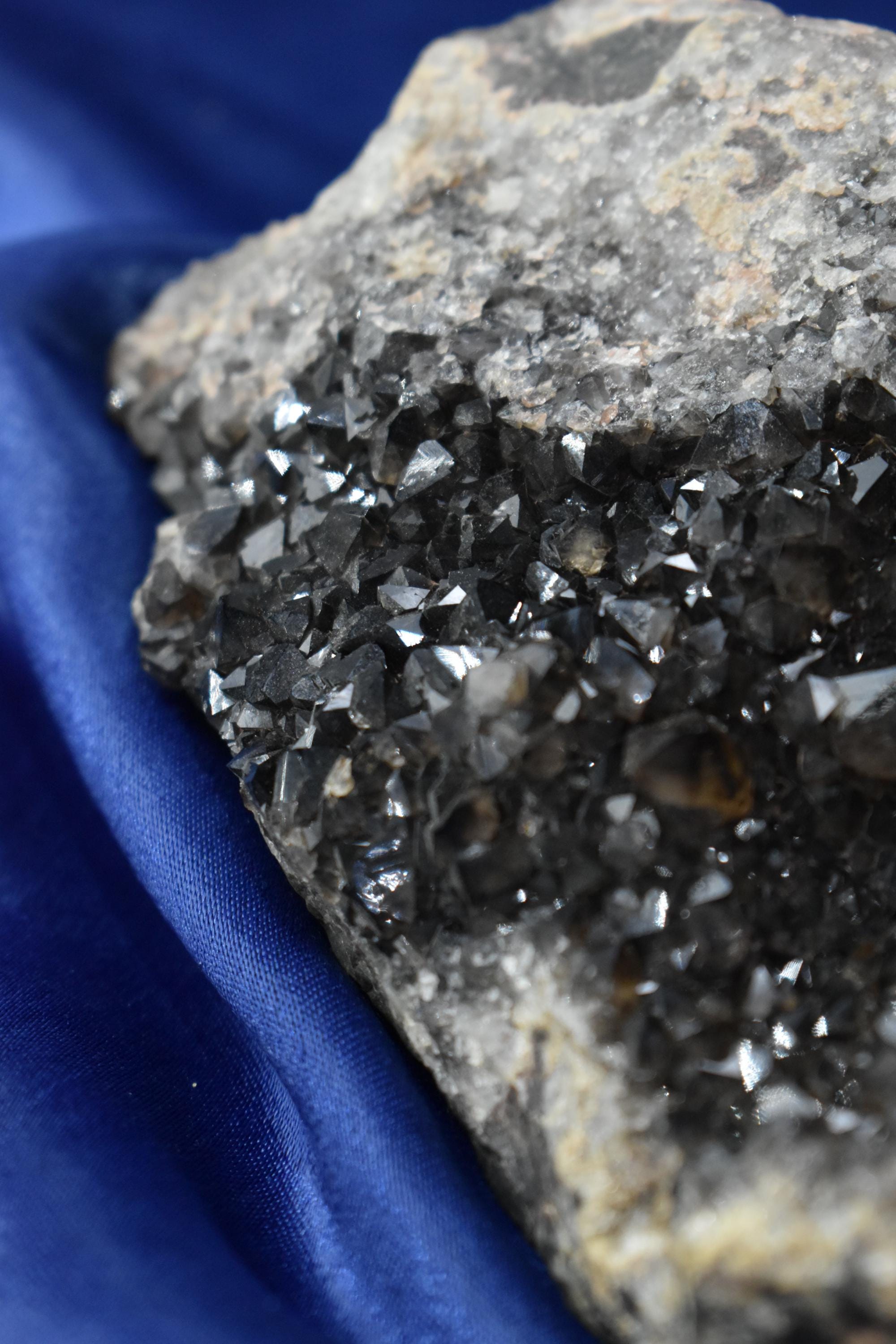 Very Special Black Quartz Specimen - Crystal Gemstone AE 