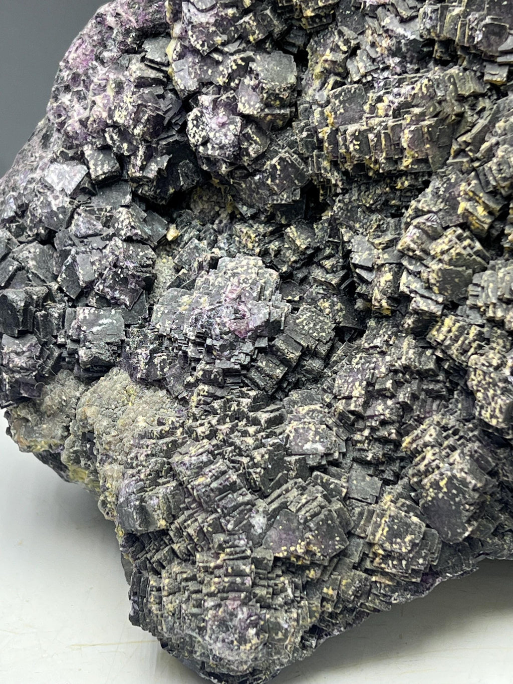 Extra Big Purple Cubic Fluorite Specimen - Crystal Gemstone AE 