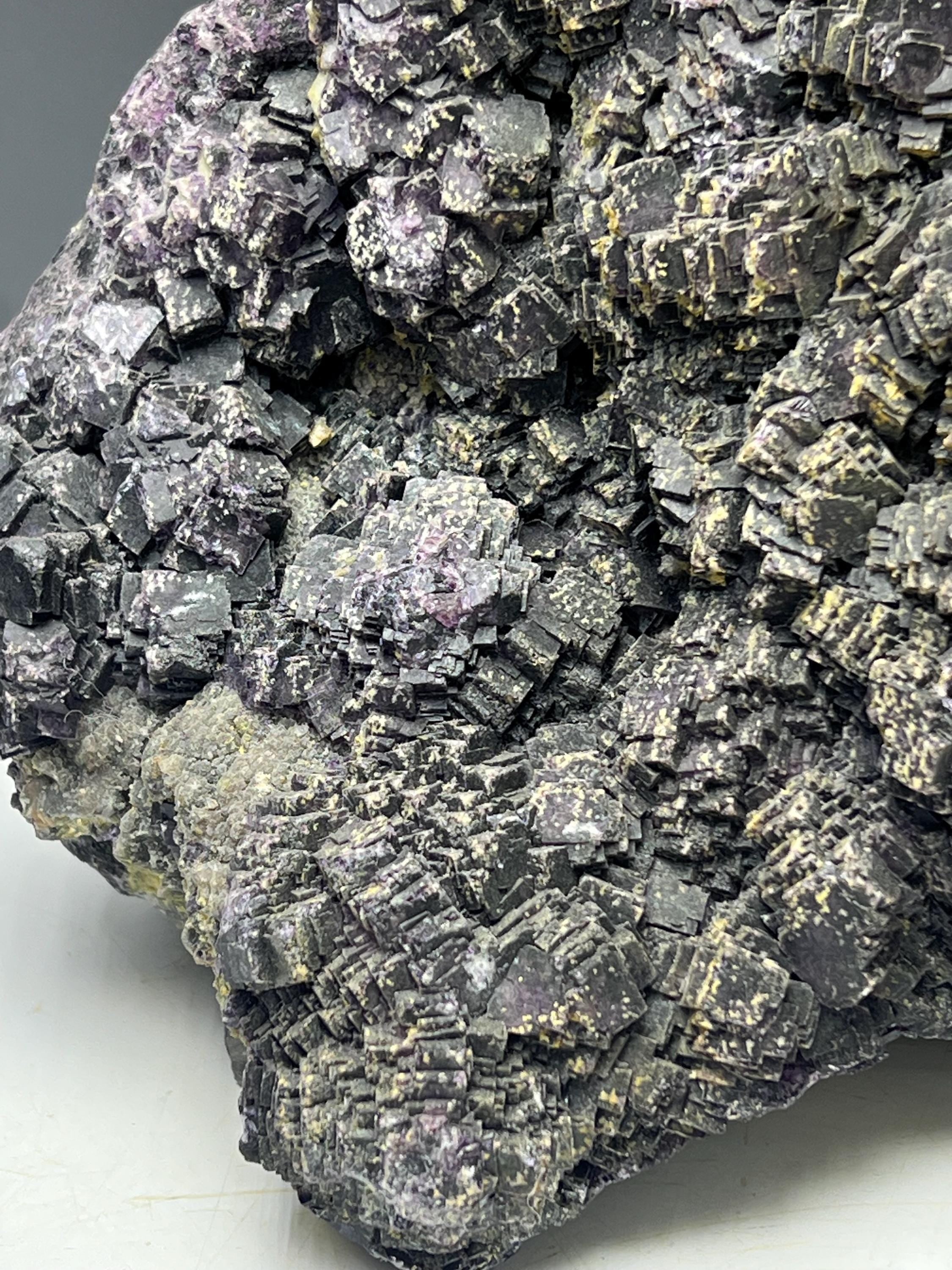 Extra Big Purple Cubic Fluorite Specimen - Crystal Gemstone AE 