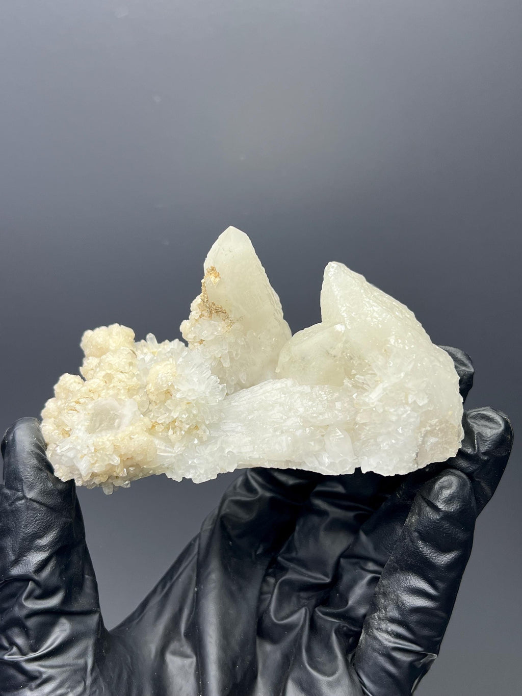 Calcite With Crystal Quartz Specimen - Crystal Gemstone AE 