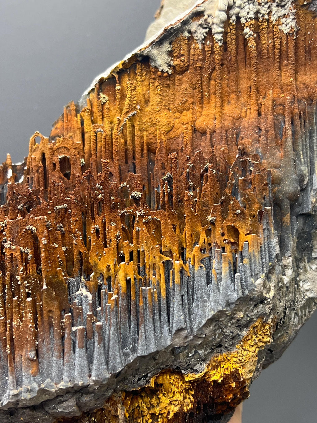 Museum Grade, Limonite With Velvet Function Stalactite Goethite, For Special Collection - Crystal Gemstone AE 