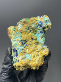 Crystal Azurite & Malachite Specimen - Crystal Gemstone AE 