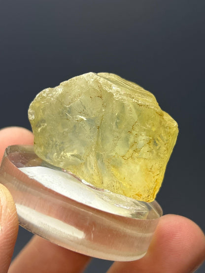 Yellow Topaz Specimen - Crystal Gemstone AE 