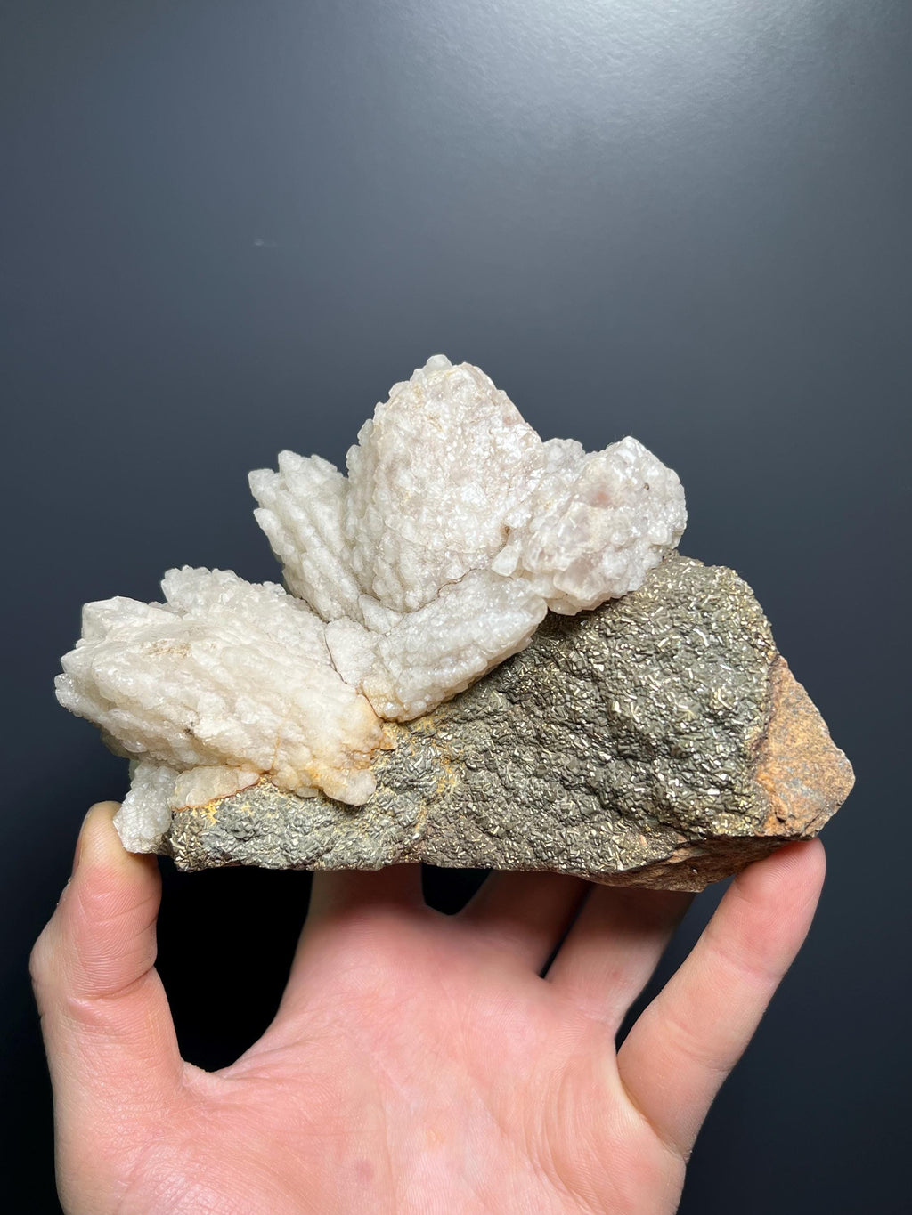 Calcite With Pyrite Specimen - Peru - Crystal Gemstone AE 