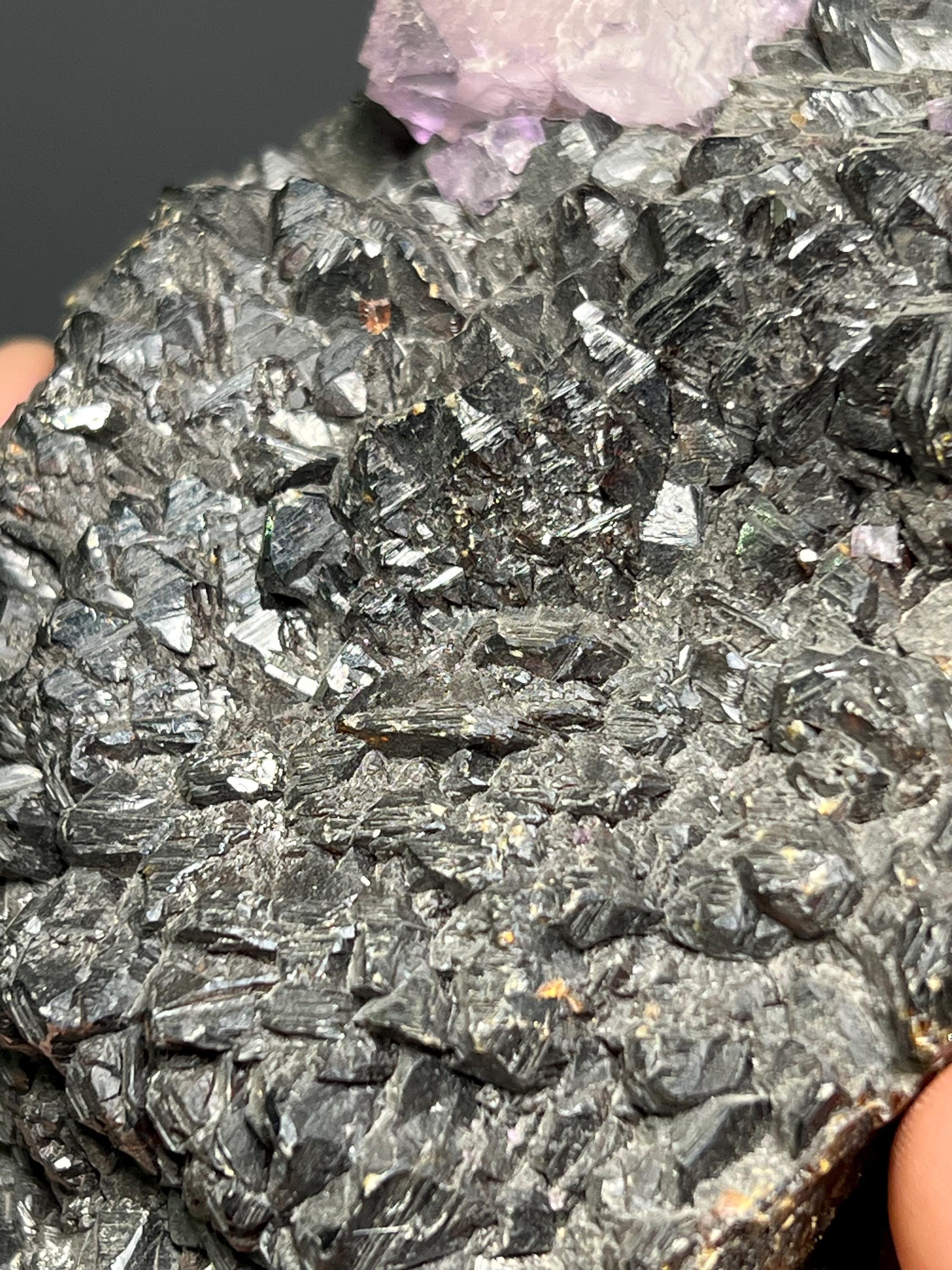 Sphalerite With Cubic Fluorite - USA - Crystal Gemstone AE 
