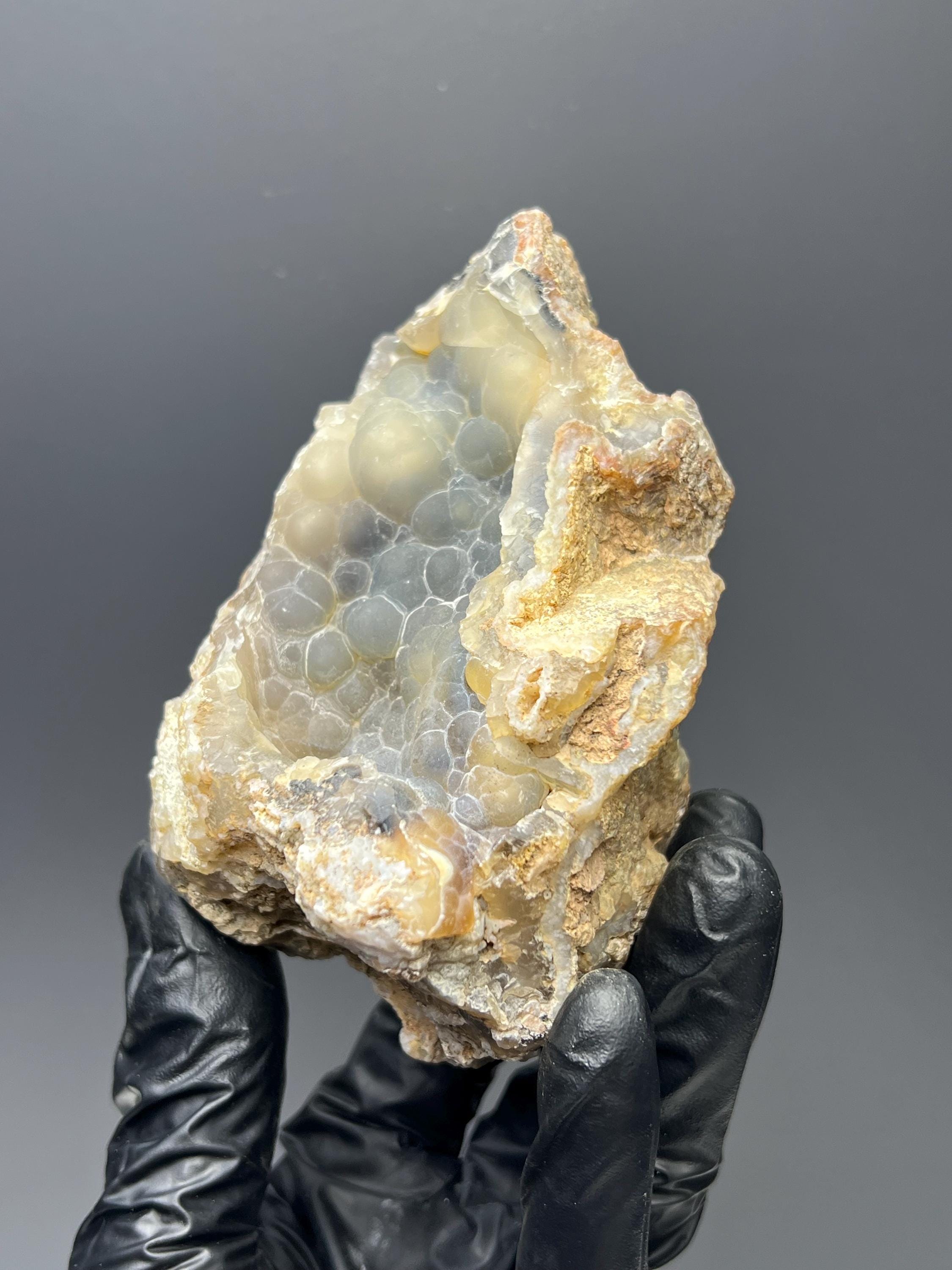Botryoidal Blue Chalcedony Specimen - Crystal Gemstone AE 