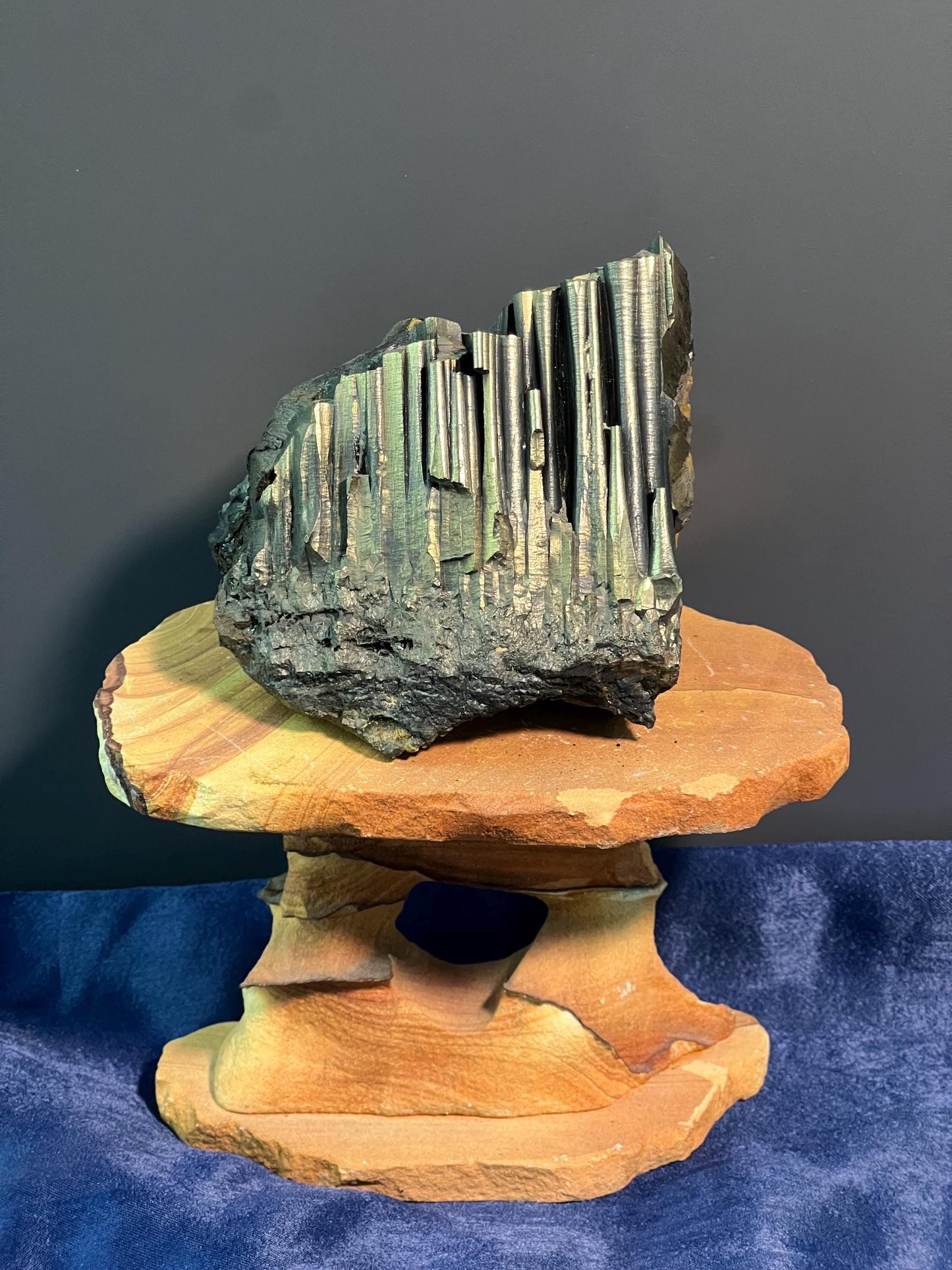 "Museum Grade" Golden Color Stalactite Goethite - Crystal Gemstone AE 