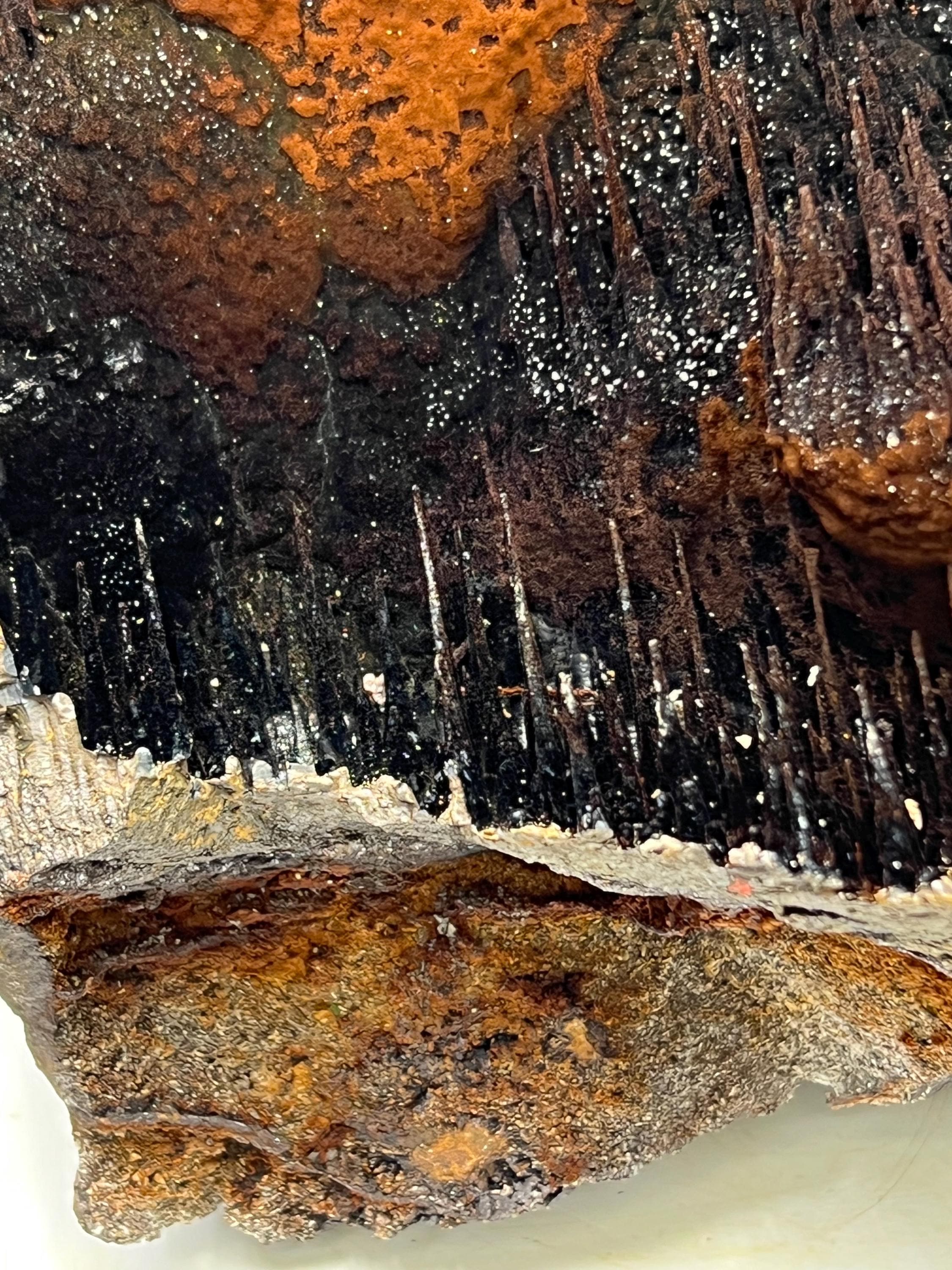 Museum Grade, Limonite And Specularite With Stalactite Goethite, For Special Collection - Crystal Gemstone AE 
