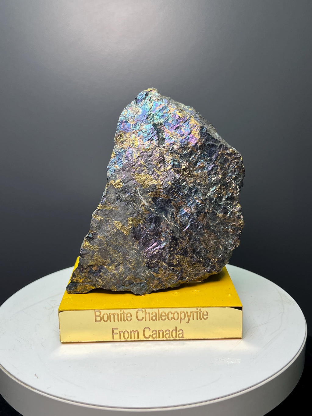 Bornite With Chalcopyrite Specimen - Crystal Gemstone AE 