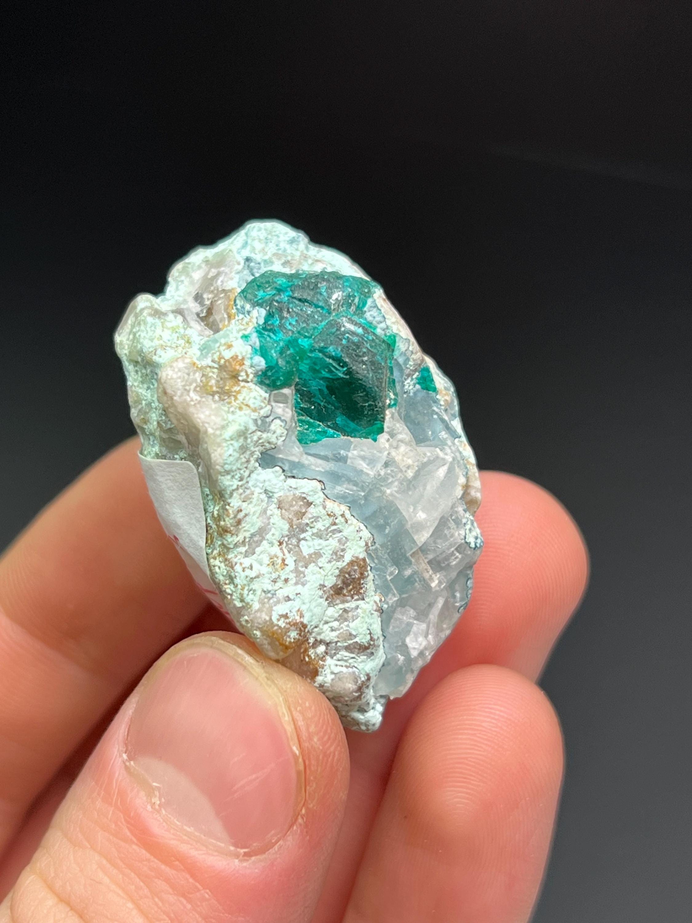 Dioptase On Matrix - Crystal Gemstone AE 