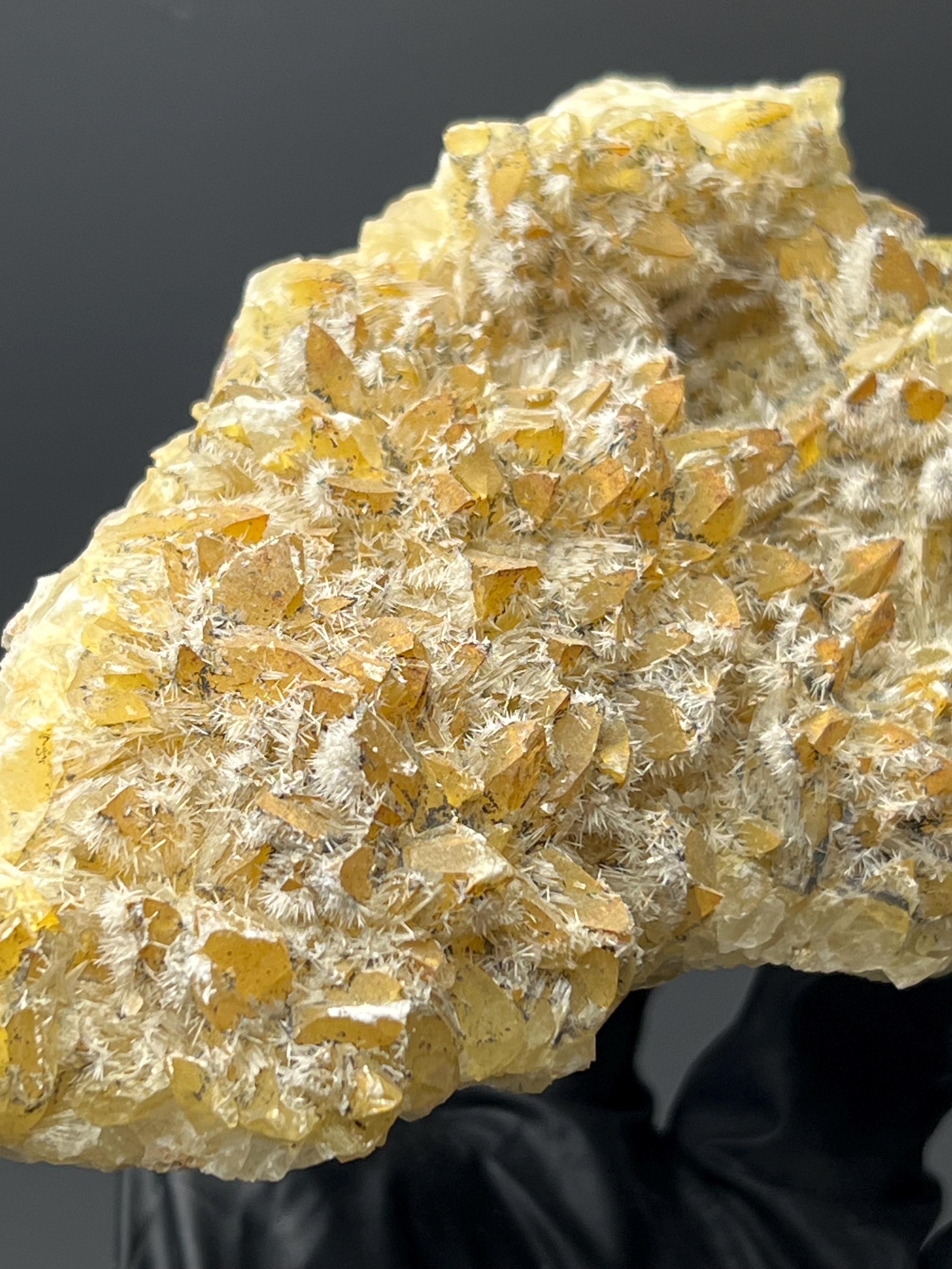 Feather Crystal Calcite Specimen - Crystal Gemstone AE 