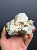 Microcline Smoky Quartz And Albite Specimen, 380gram - Crystal Gemstone AE 