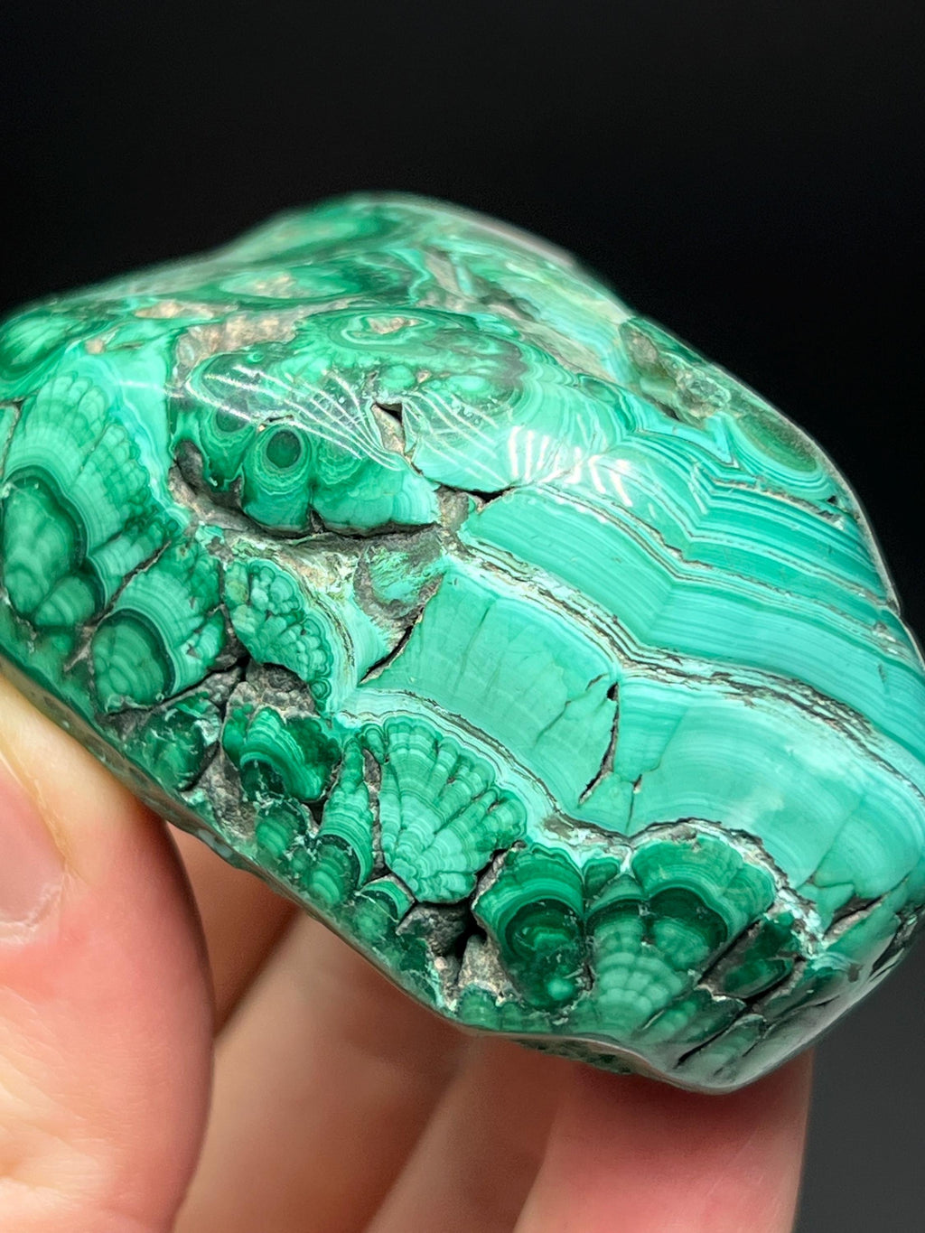 Polished Malachite Specimen - Crystal Gemstone AE 