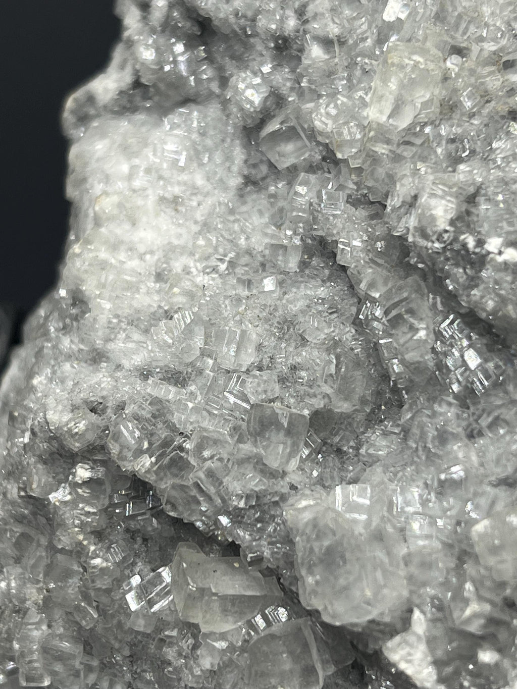 Special Cubic Clear Crystal Calcite On Gray Calcite - Crystal Gemstone AE 