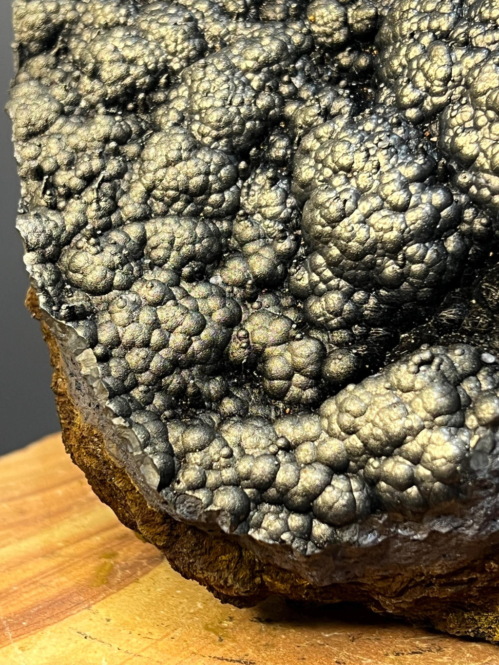 Museum Quality! Very Special Golden Color Botryoidal Goethite - Crystal Gemstone AE 