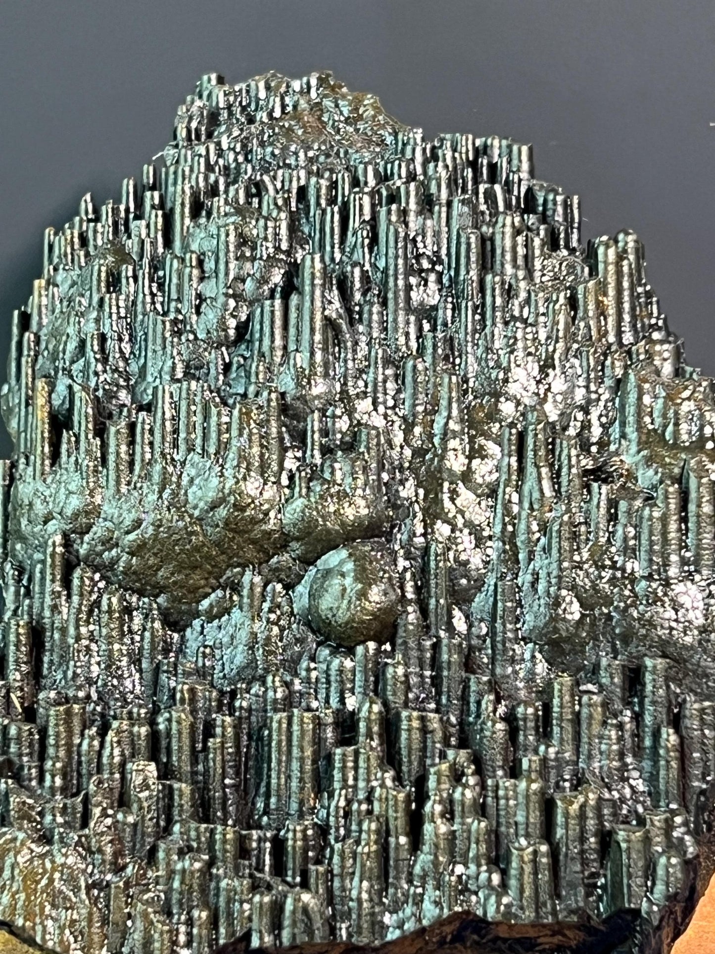 "Museum Grade" Golden Color Stalactite Goethite - Crystal Gemstone AE 