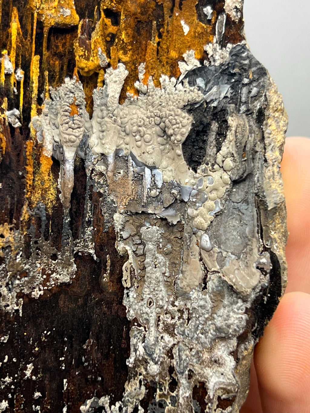 Special Quality Limonite And Specularite On Stalactite Goethite - Crystal Gemstone AE 