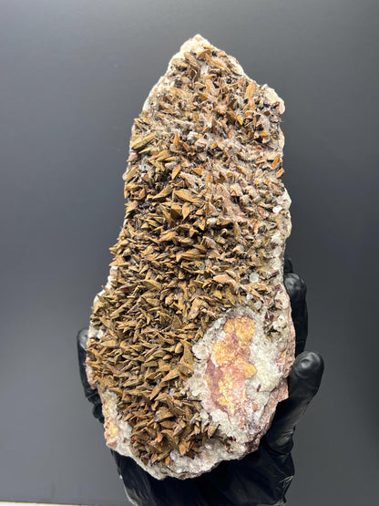 Large Size Feather Brown Crystal Calcite Specimen