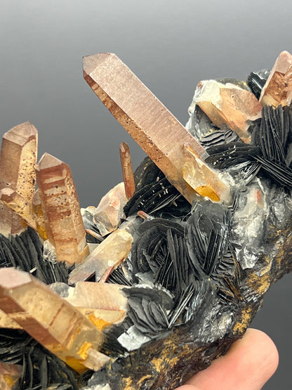 Rose Hematite Quartz, From China