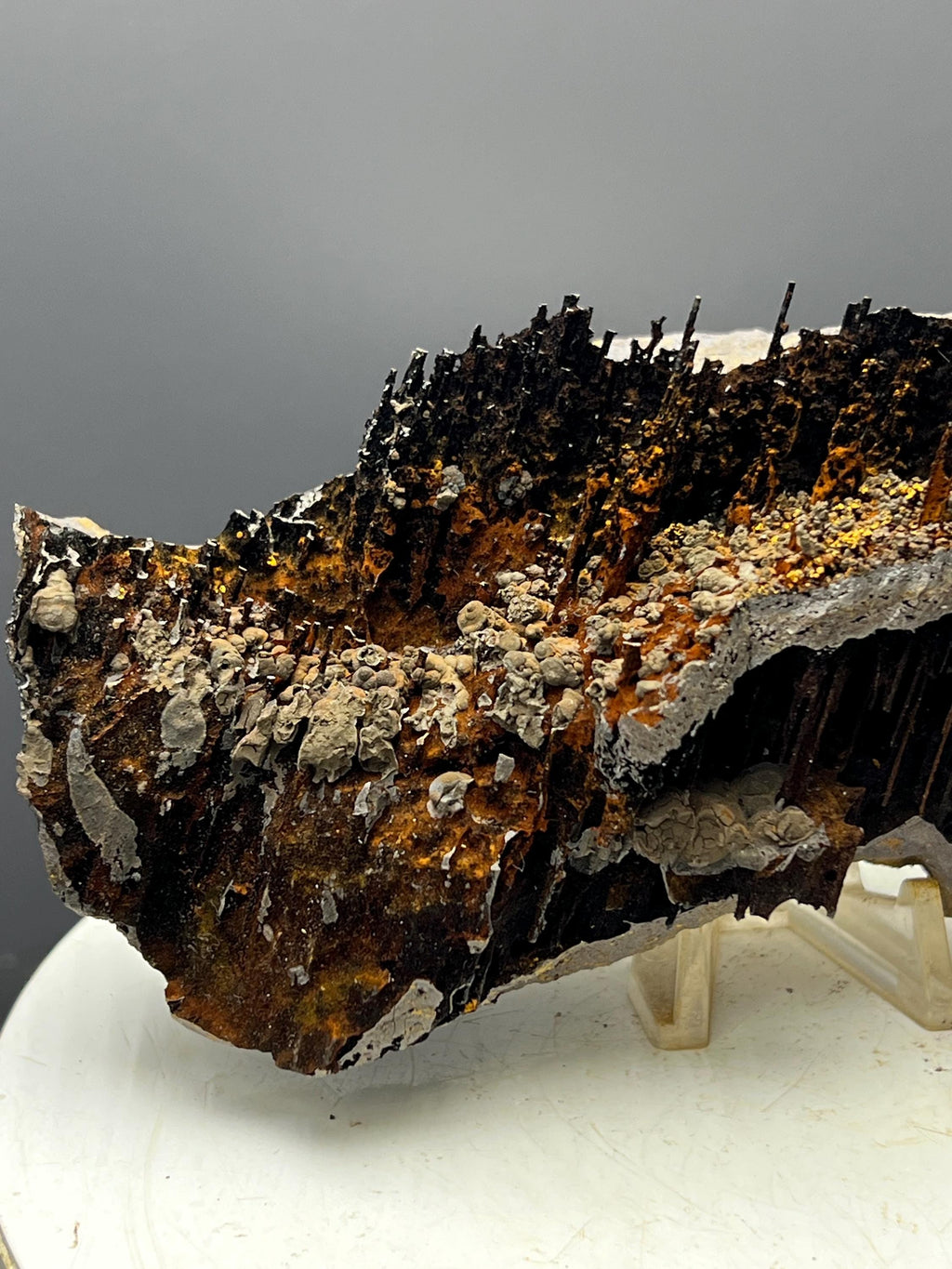 Museum Grade, Very Special Limonite And Specularite With Stalactite Goethite Specimen - Crystal Gemstone AE 
