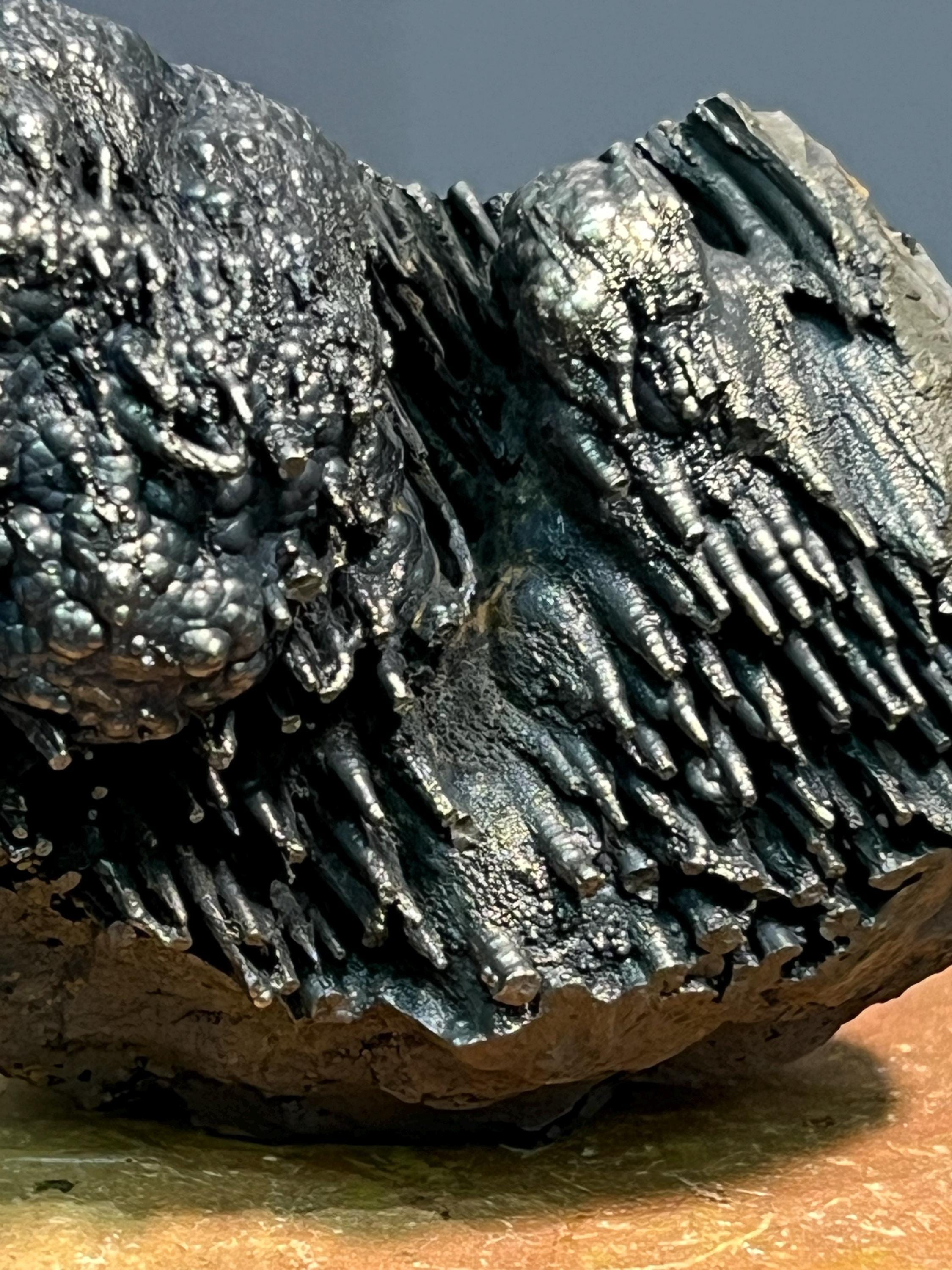 Very Special Golden Color Stalactite Goethite, For Special Collector Item - Crystal Gemstone AE 