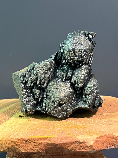 "Museum Grade" Golden Color Botryoidal And Stalactite Formation Goethite - Crystal Gemstone AE 