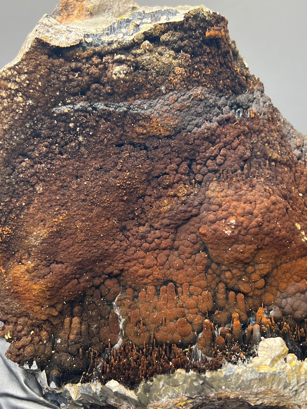 Specularite Limonite Goethite Mineral Specimen, Stalactite Botryoidal Formation, Turkey - Crystal Gemstone AE 