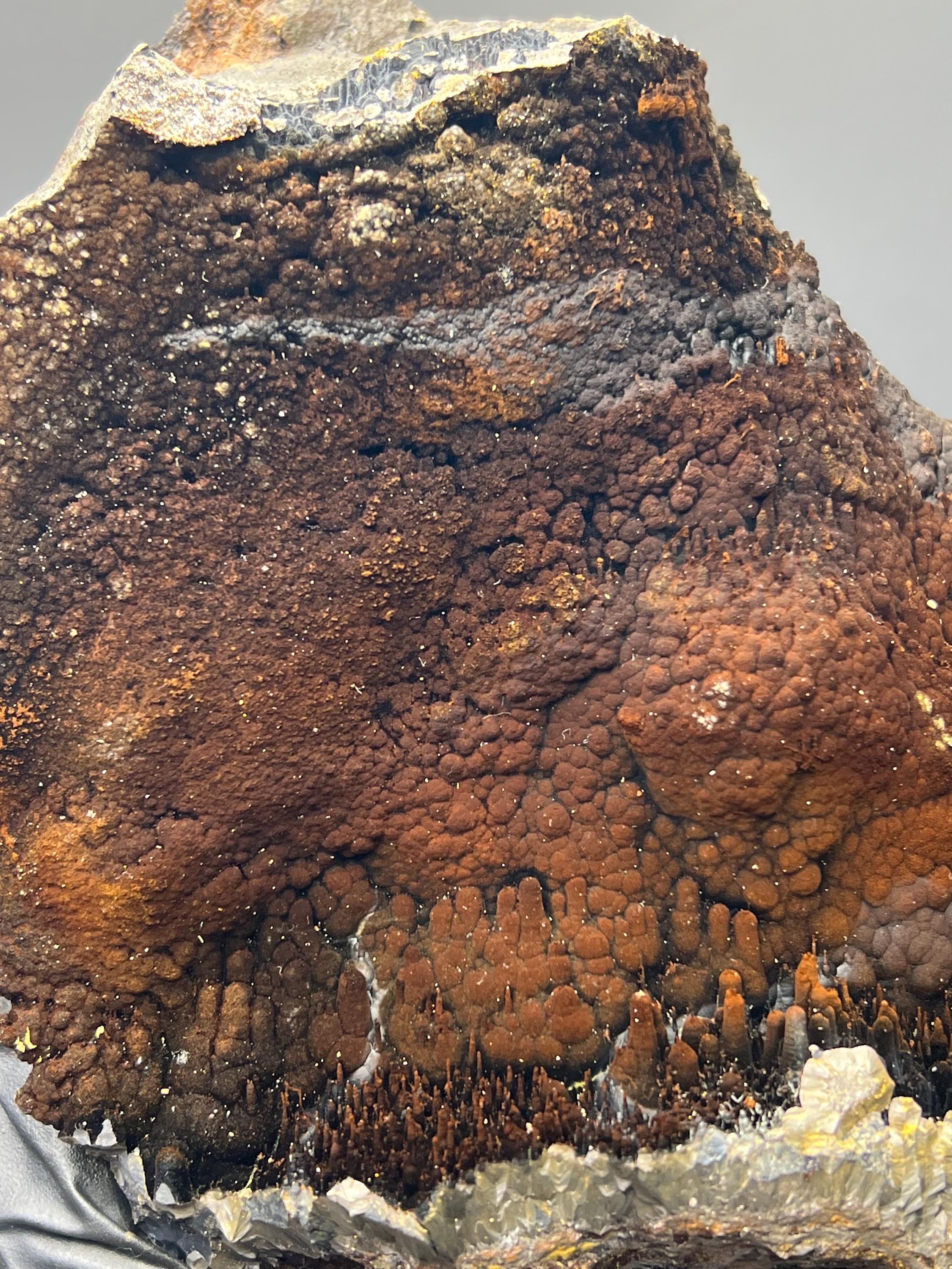 Specularite Limonite Goethite Mineral Specimen, Stalactite Botryoidal Formation, Turkey - Crystal Gemstone AE 