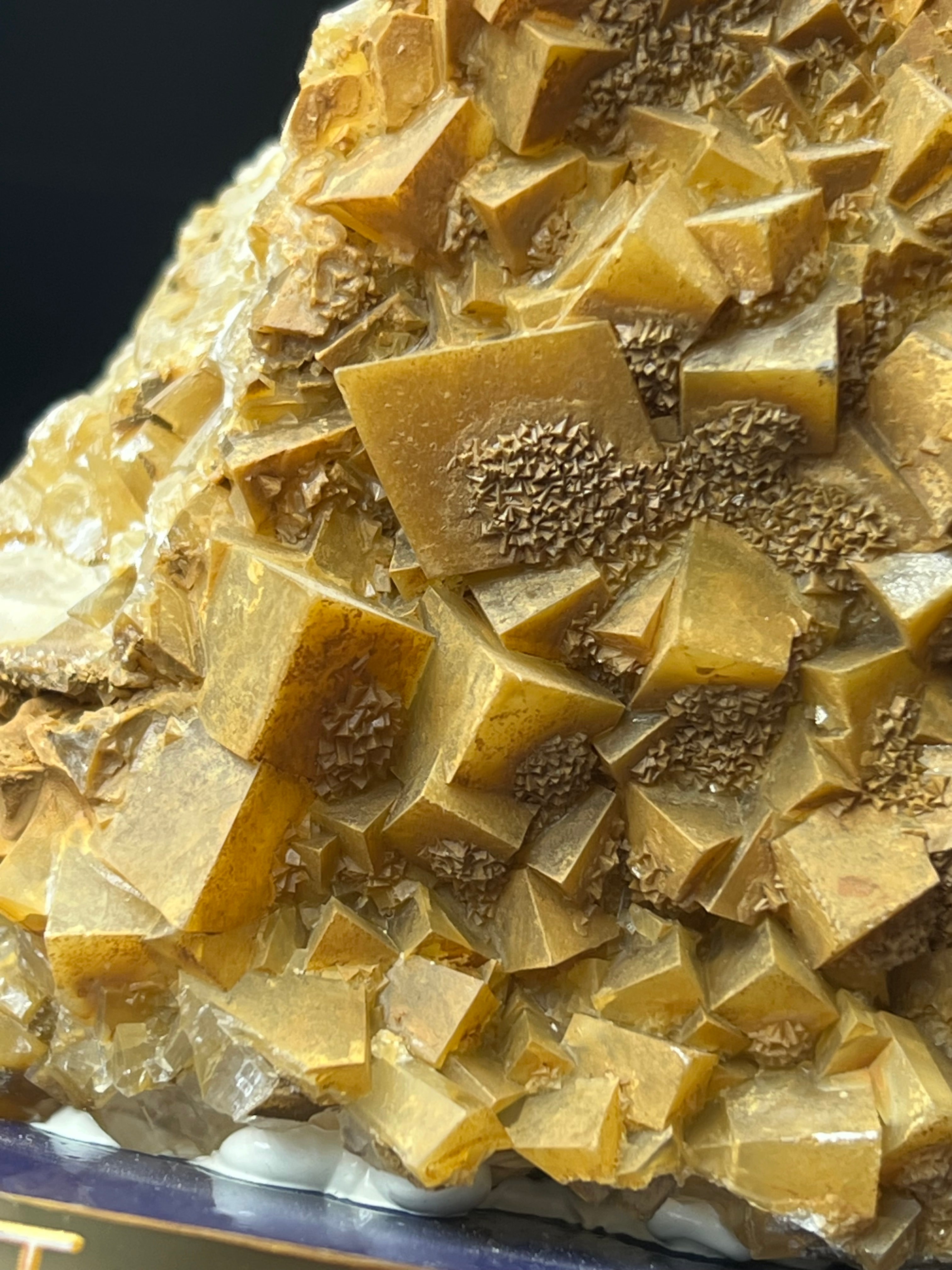 Tooth Orange Crystal Calcite Specimen
