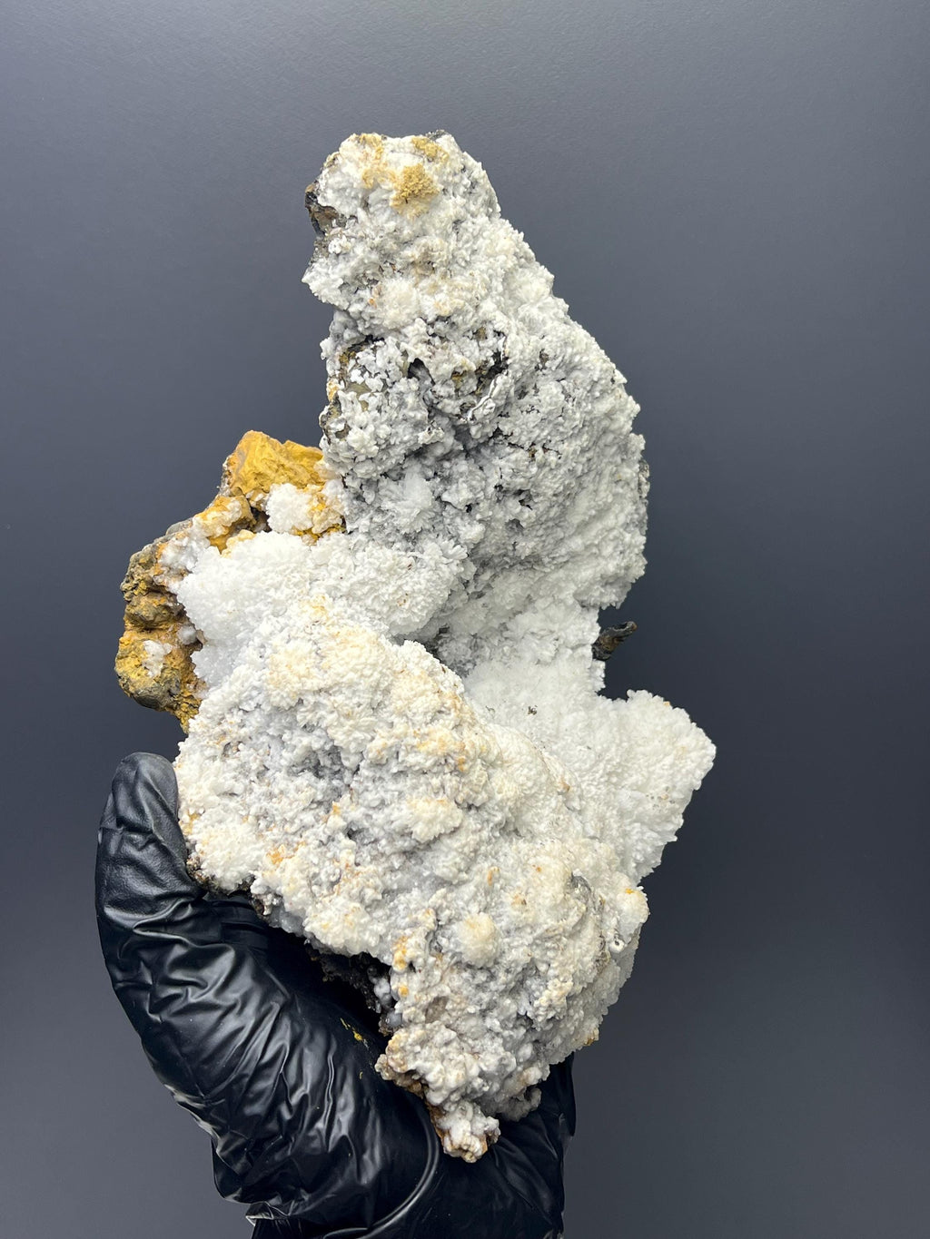 White Snow Crystal Calcite Specimen - Crystal Gemstone AE 
