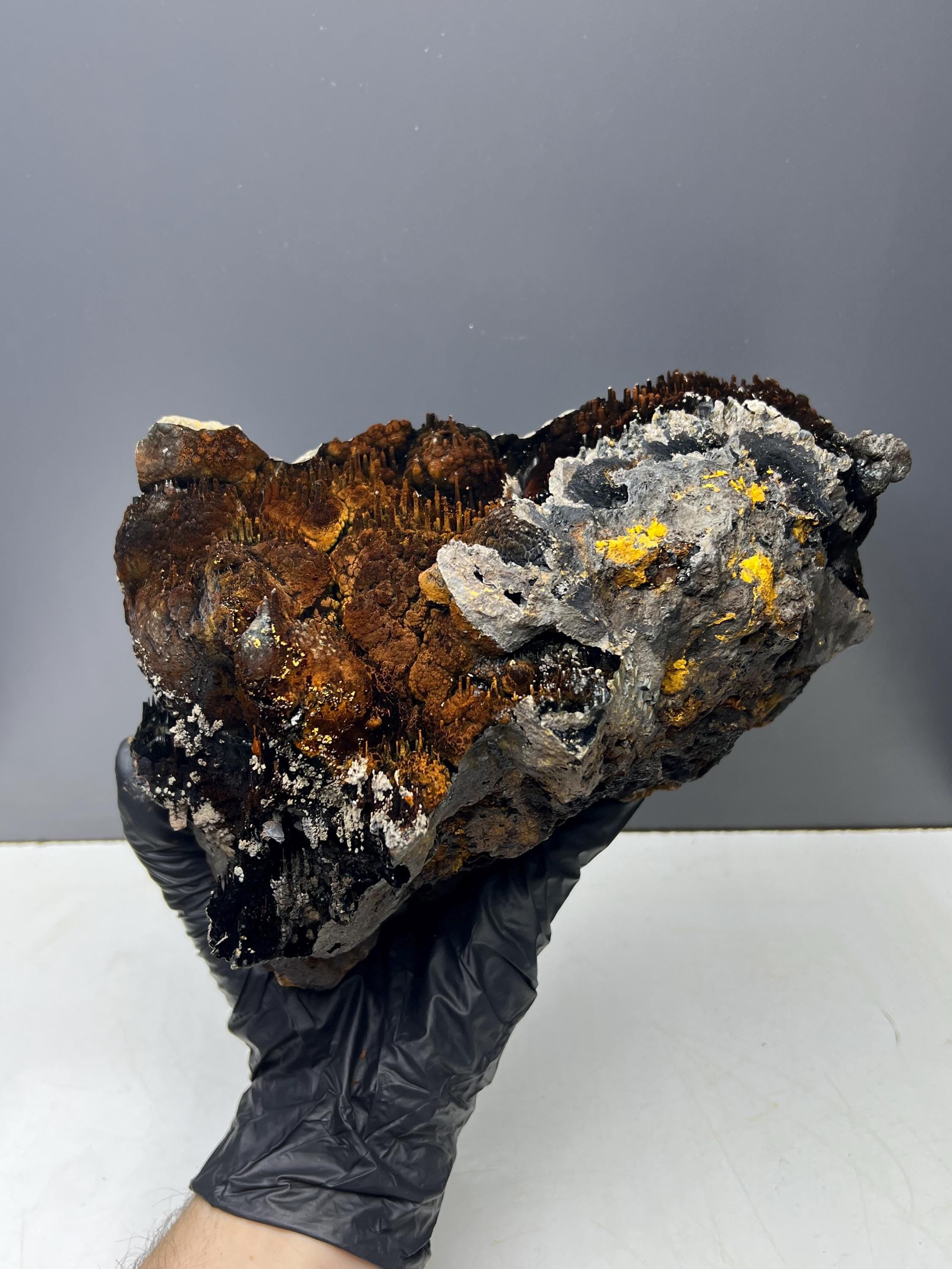 Museum Quality Extra Large Limonite With Stalactite Goethite, For Special Collector Item - Crystal Gemstone AE 