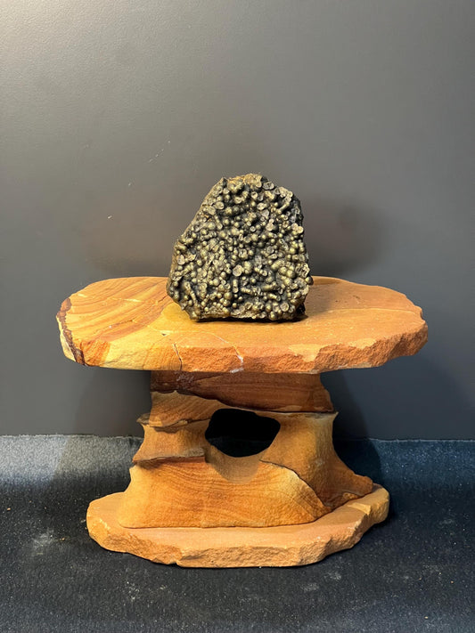 Very Showy Golden Color Botryoidal Goethite Specimen, For Special Collection - Crystal Gemstone AE 