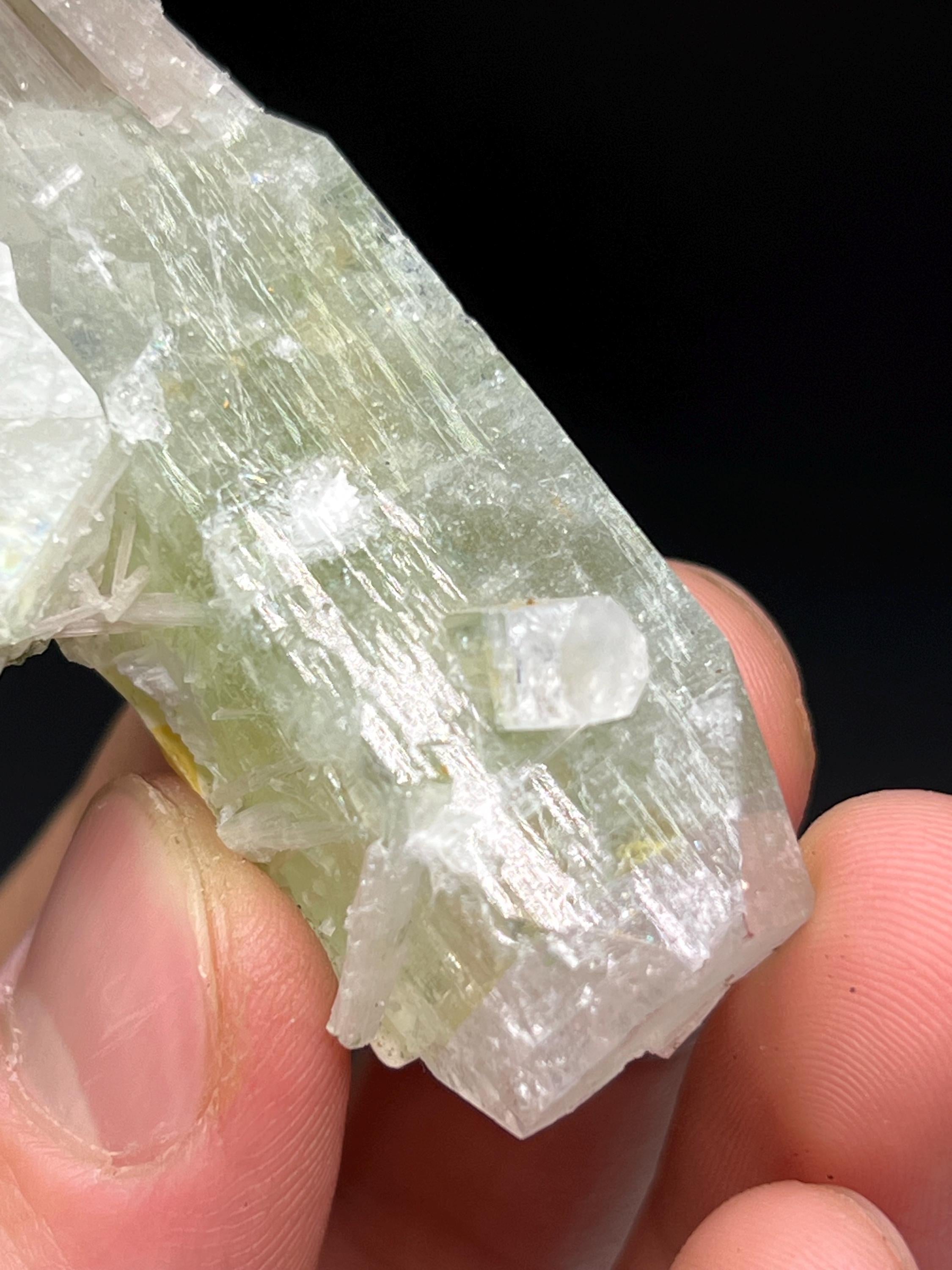 Apophyllite With Scolecite Specimen - Crystal Gemstone AE 