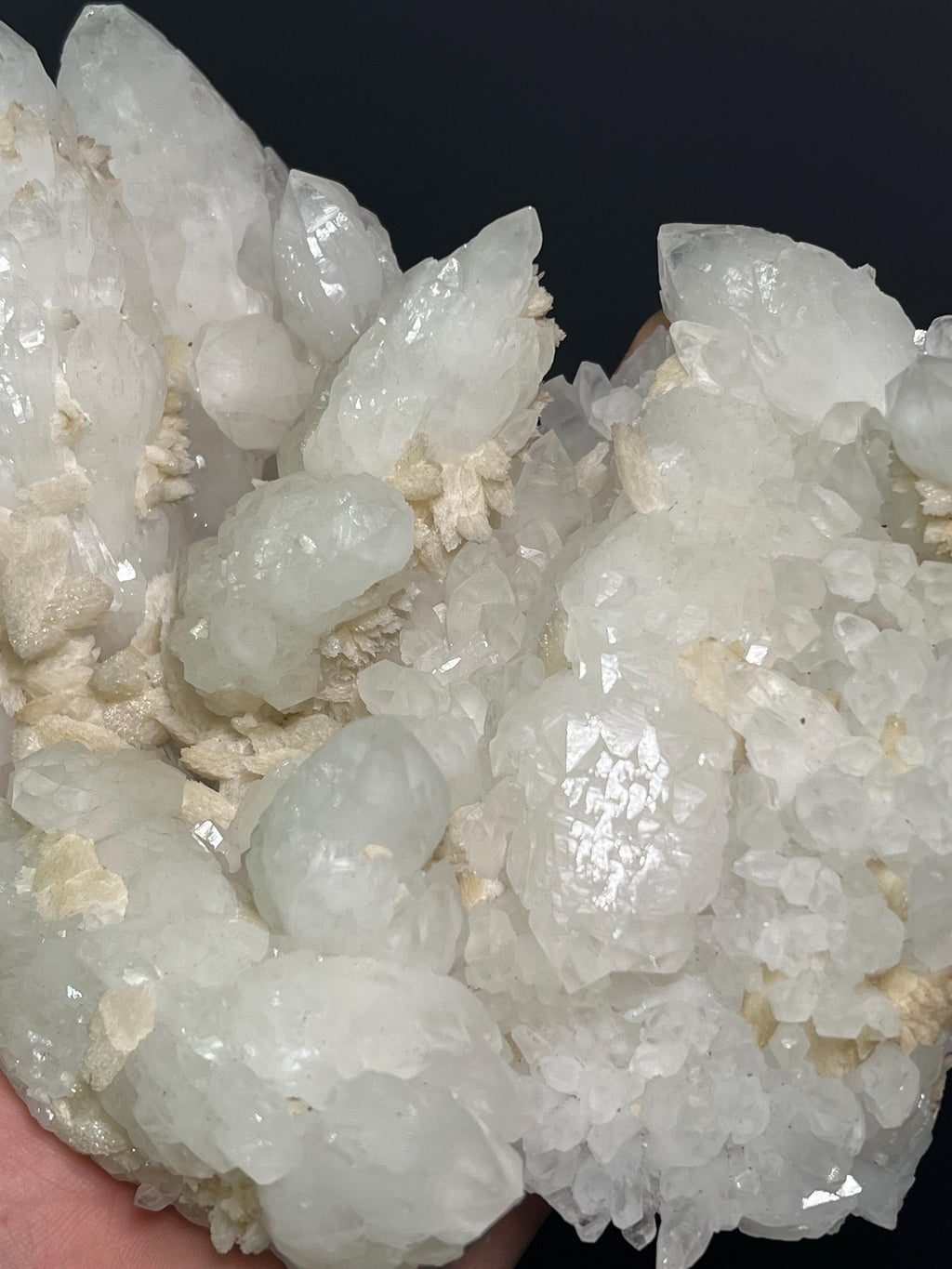 Calcite With Cathedral Crystal Quartz Specimen, 1,2kg - Crystal Gemstone AE 