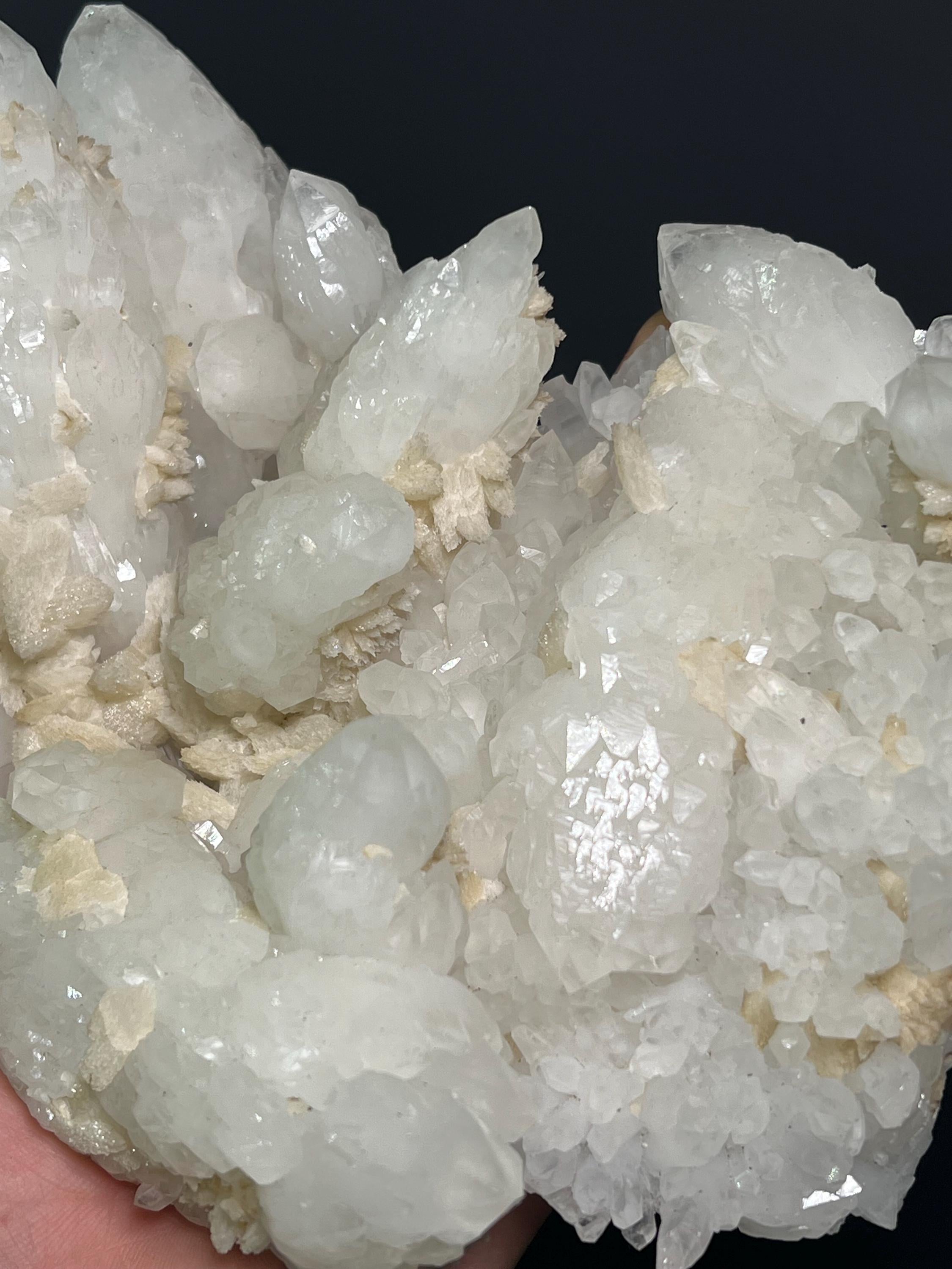 Calcite With Cathedral Crystal Quartz Specimen, 1,2kg - Crystal Gemstone AE 