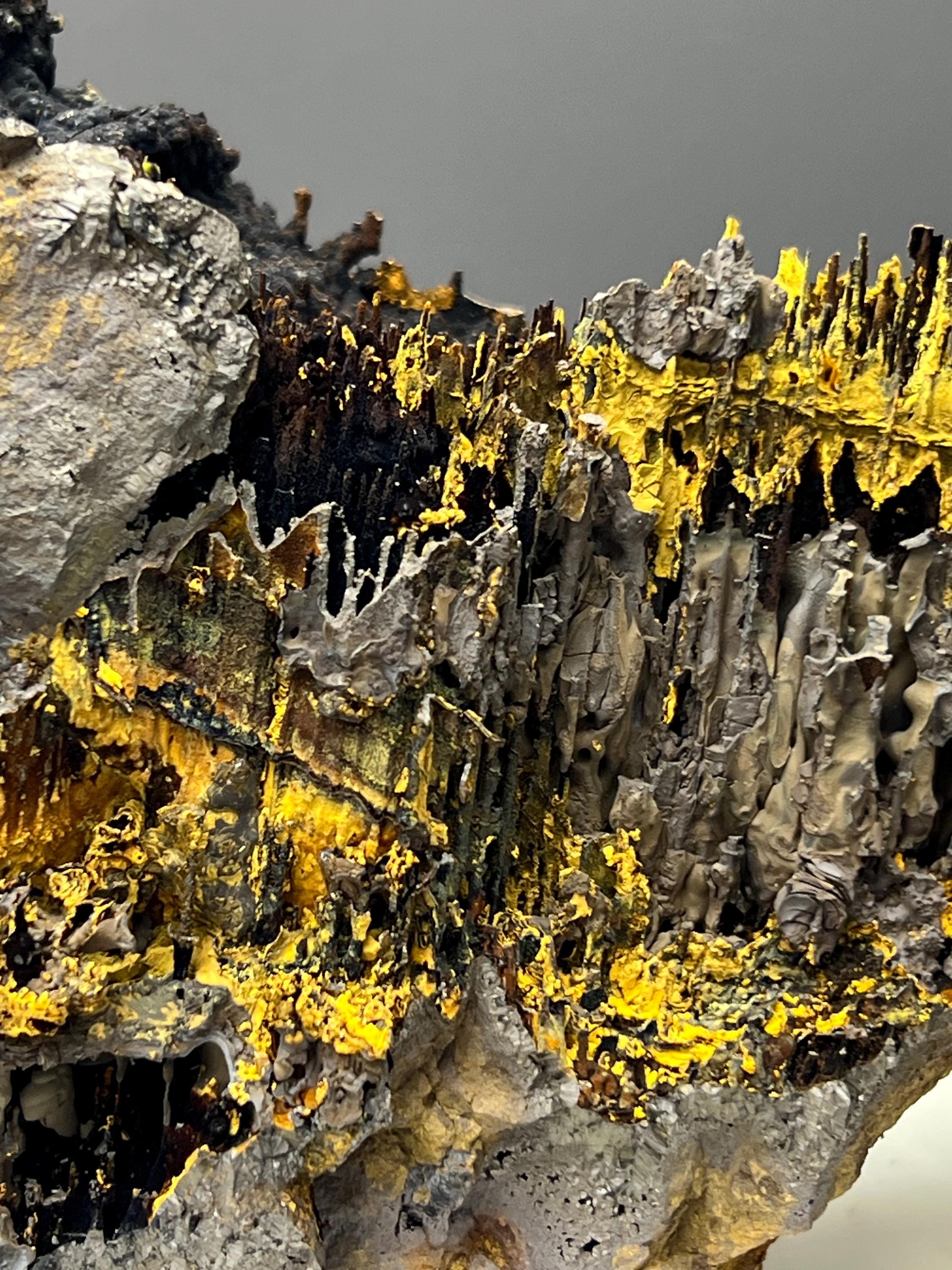 Very Showy, Limonite And Specularite With Stalactite Goethite Specimen - Crystal Gemstone AE 