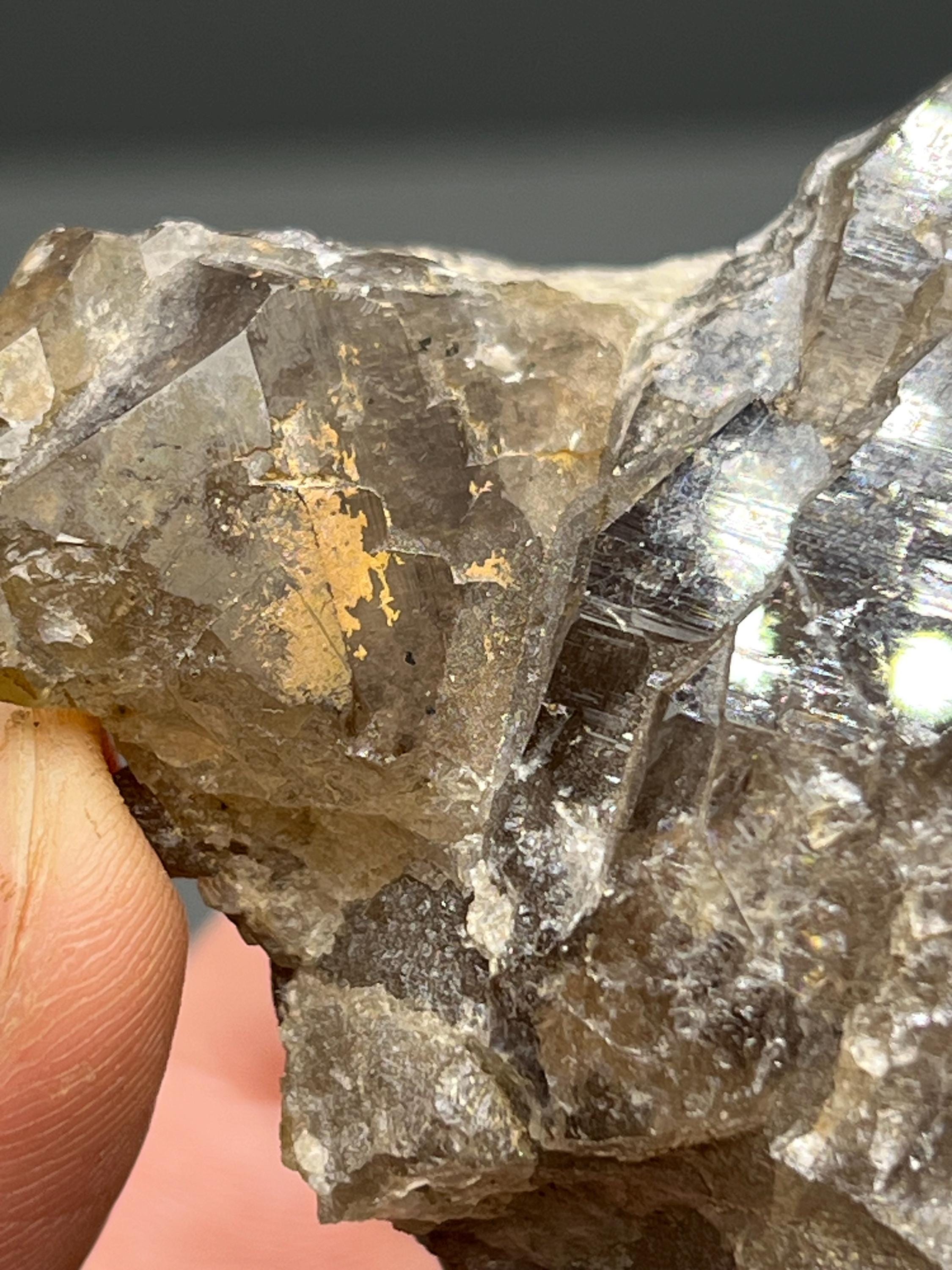 Very Special, 2 Sided Elestial Smoky Quartz, From Turkey - Crystal Gemstone AE 