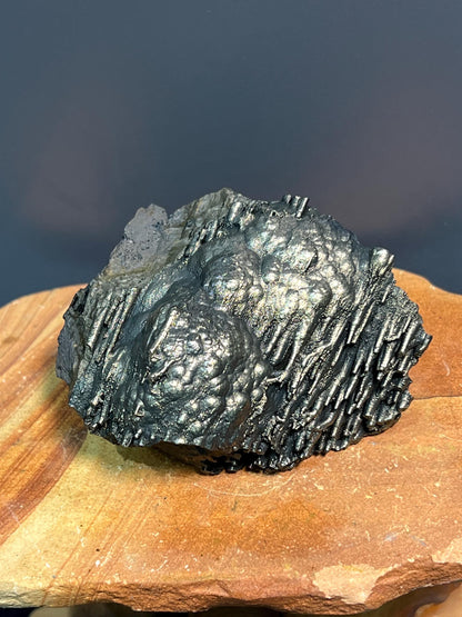 Museum Grade Showy Golden Color Stalactite Goethite, For Special Collection - Crystal Gemstone AE 