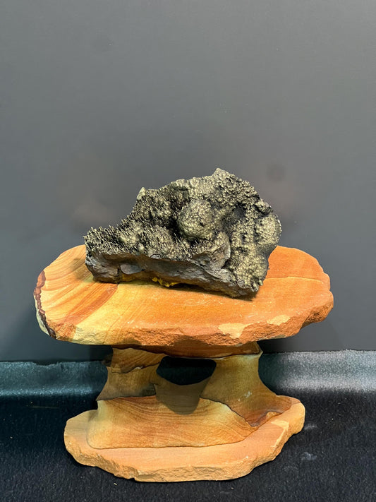 Museum Quality Showy Golden Color Small Stalactites Goethite Specimen - Crystal Gemstone AE 