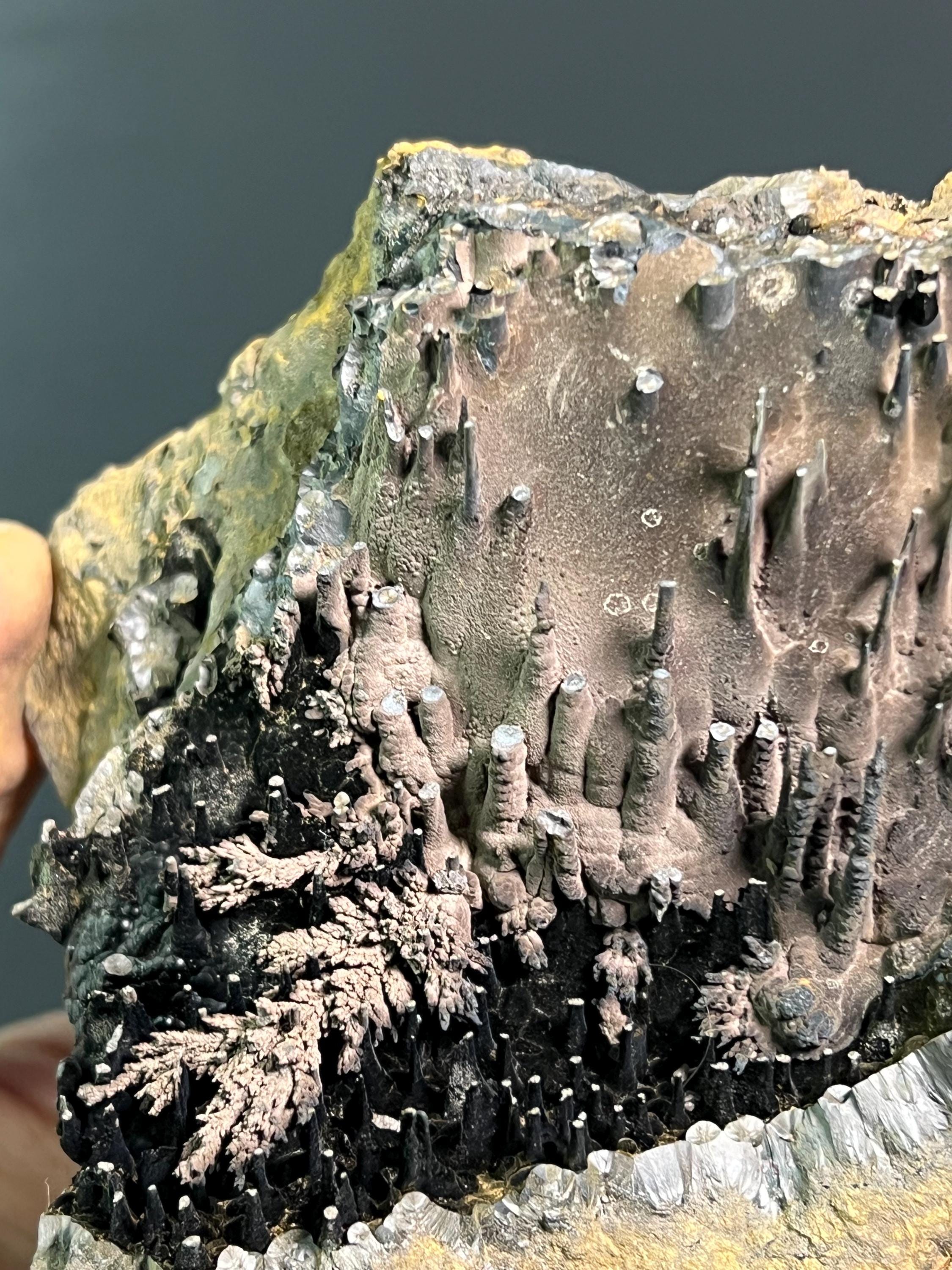 Museum Grade Specularite With Stalactite Goethite - Crystal Gemstone AE 