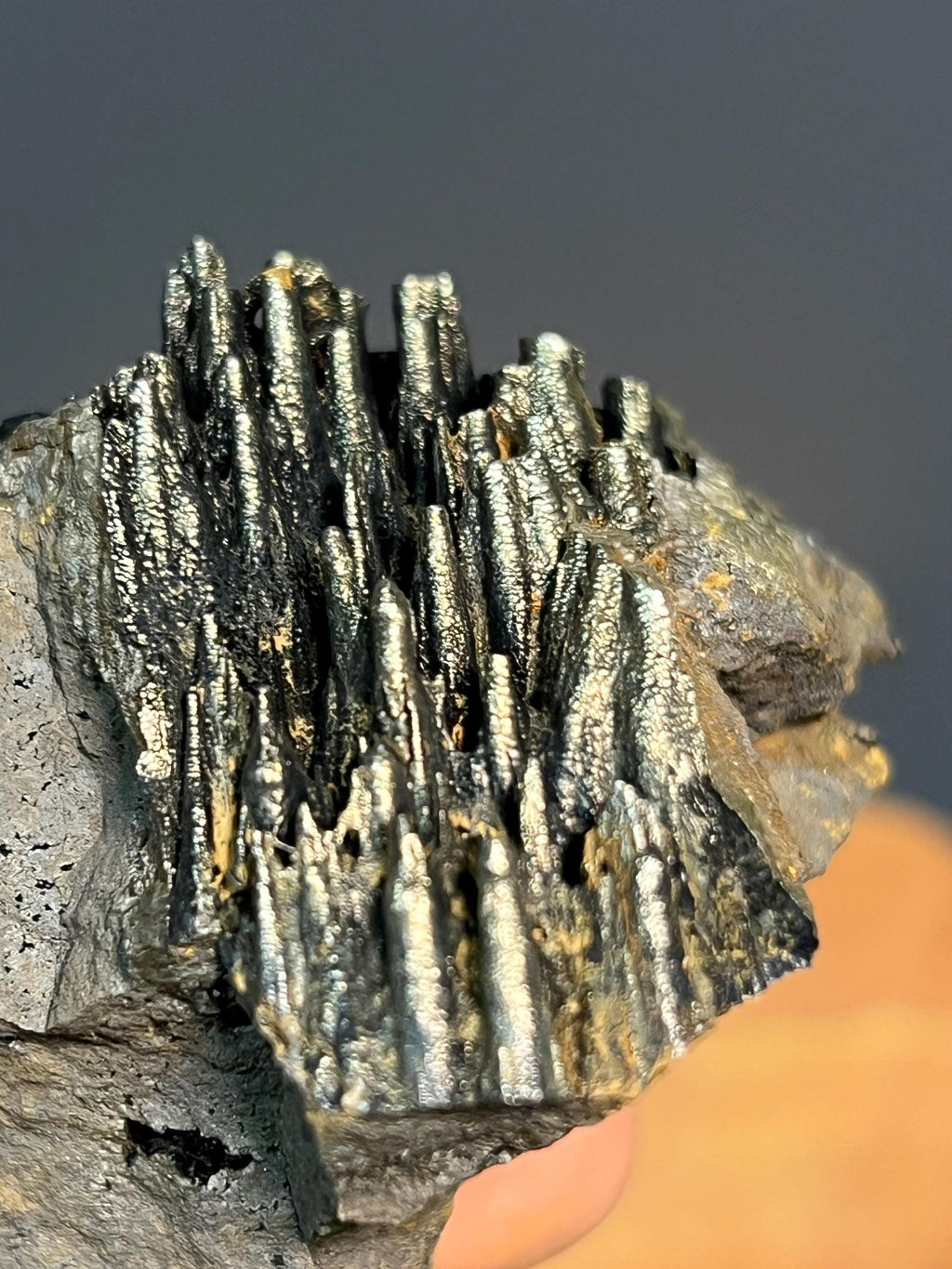 Showy Golden Color Stalactite Goethite - Crystal Gemstone AE 