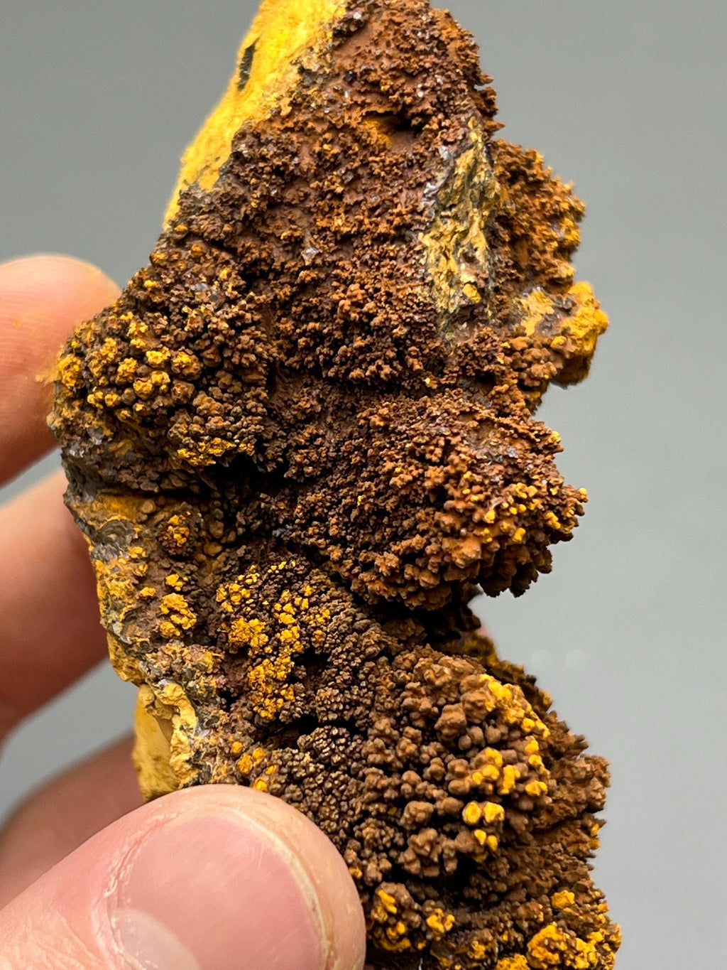 Orange Limonite mineral, From Turkey - Crystal Gemstone AE 