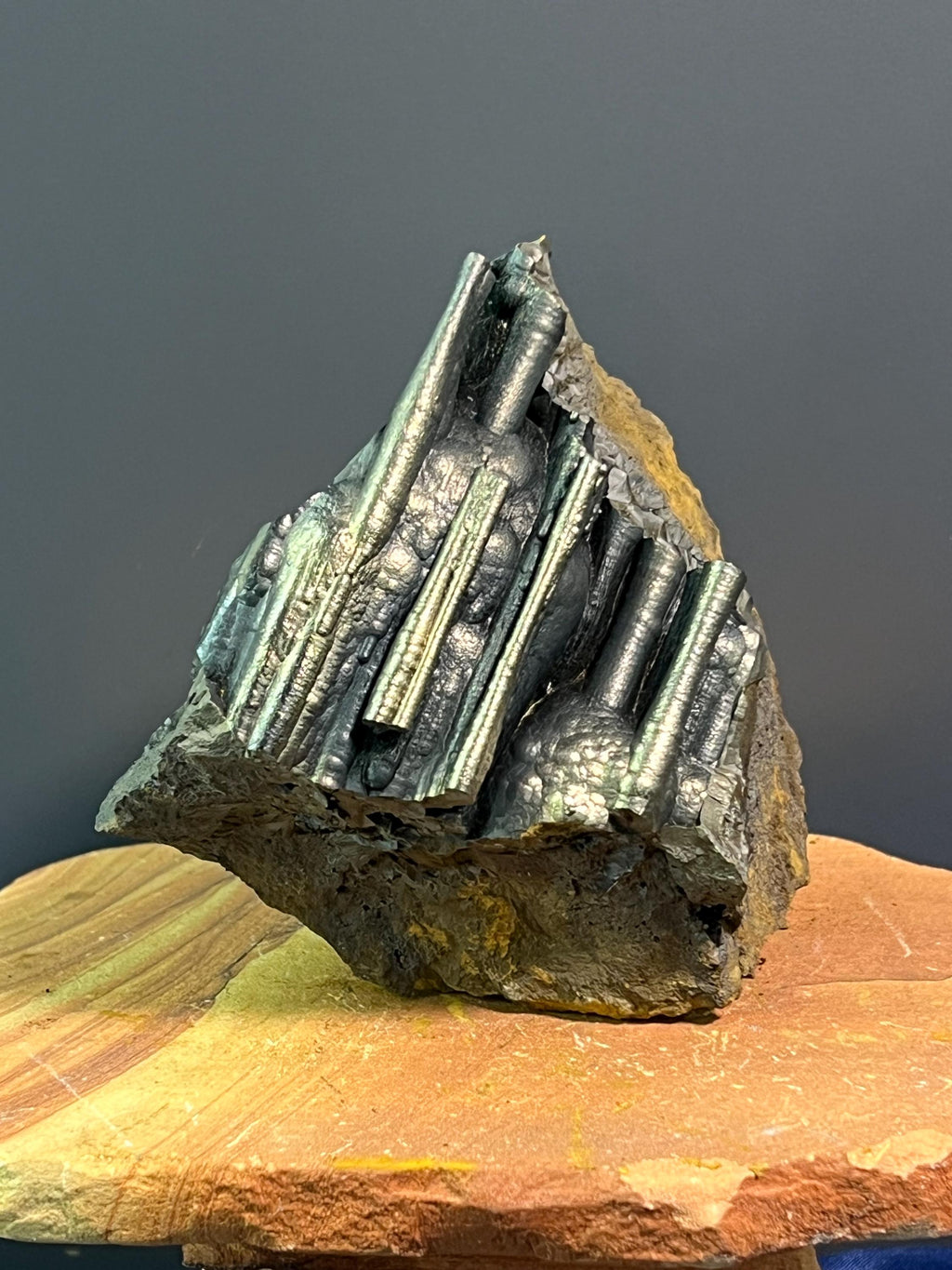 "Museum Grade" Golden Color Stalactite Goethite Specimen - Crystal Gemstone AE 