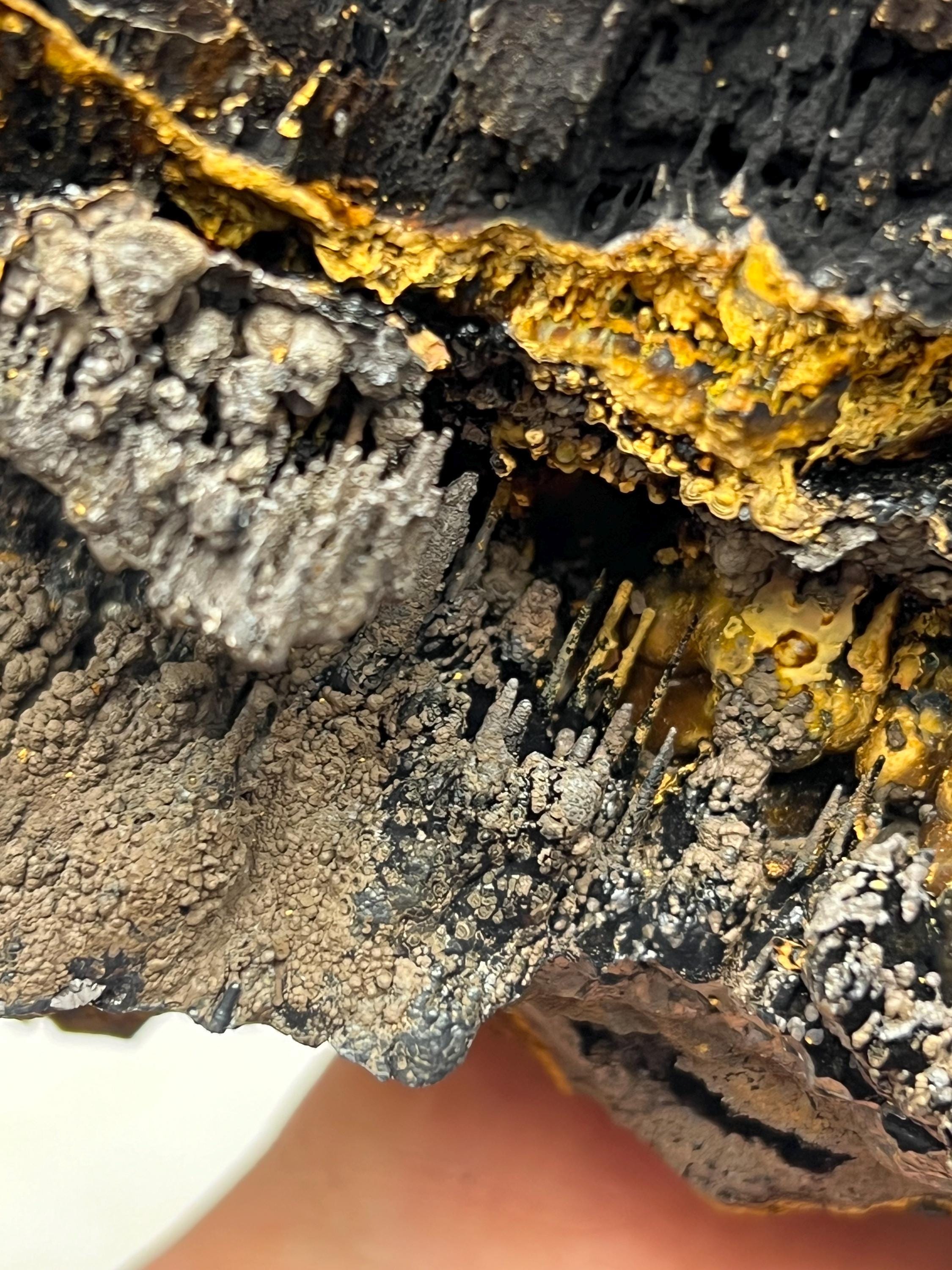 Museum quality, Limonite With Velvet Function Stalactite Goethite, From Turkey, Special Collection Piece - Crystal Gemstone AE 